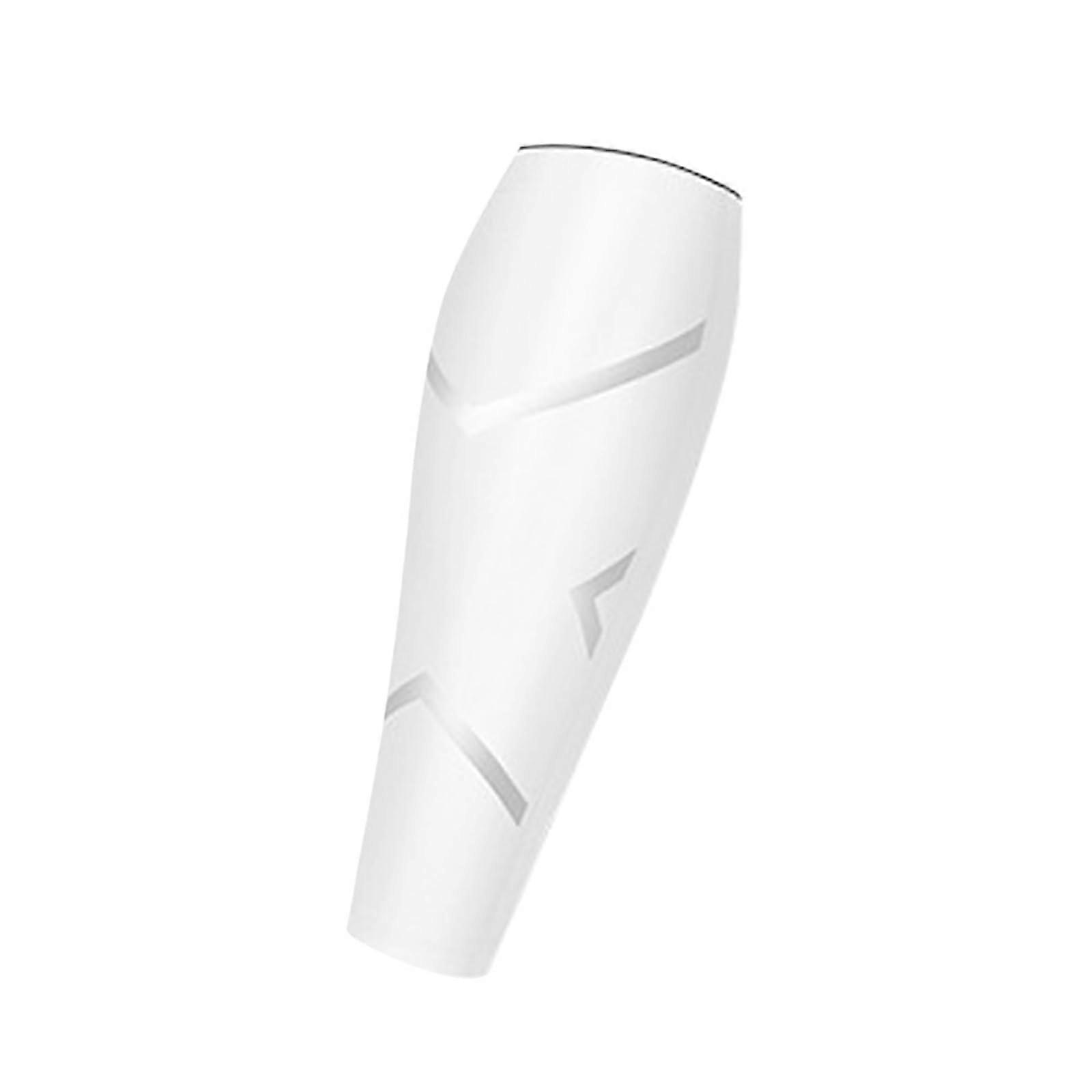 Calf Compression Sleeves for Shin Splint Support, XL White Sports Leg Protection Sock for Running, Basketball, Cycling