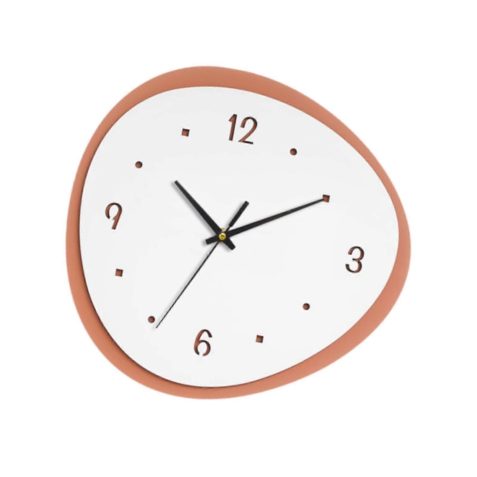 Wall Clock Home Decor Easy to Use Practical Modern Ornament Hanging Clock Silent