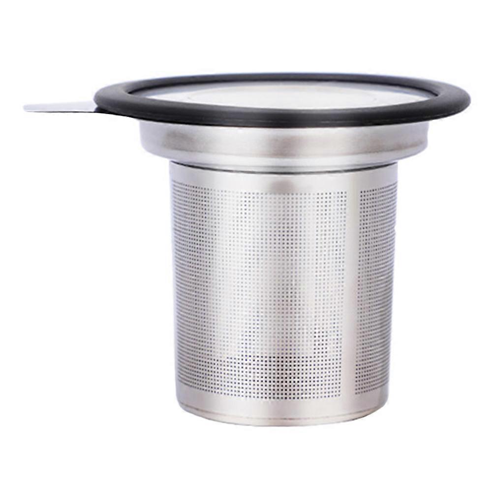 Tea Mesh Filter Stainless Steel For Tea Time 5.6CM Height Random Color Cover High Temperature Resistant 1Set