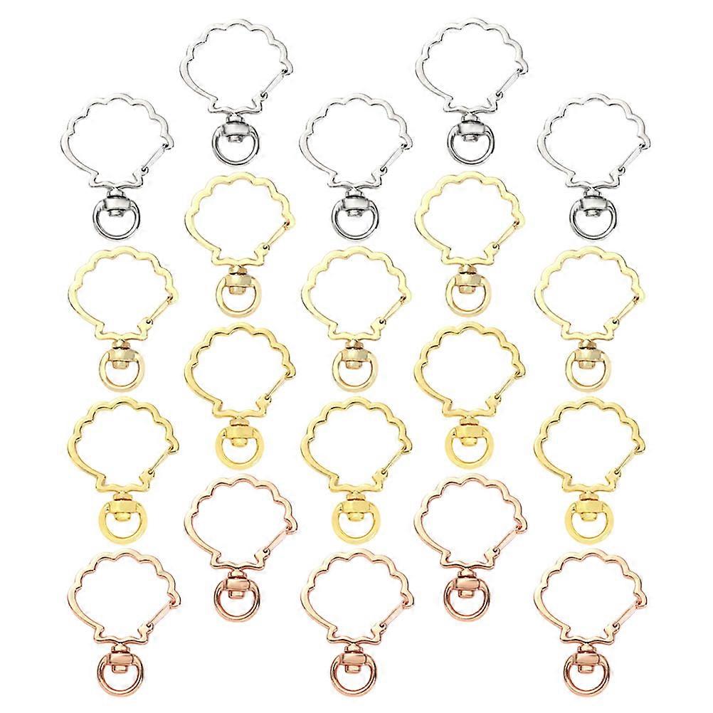 Keyring Charms Shell Styled Keychain Bag Pendant Compact Lightweight 20Set