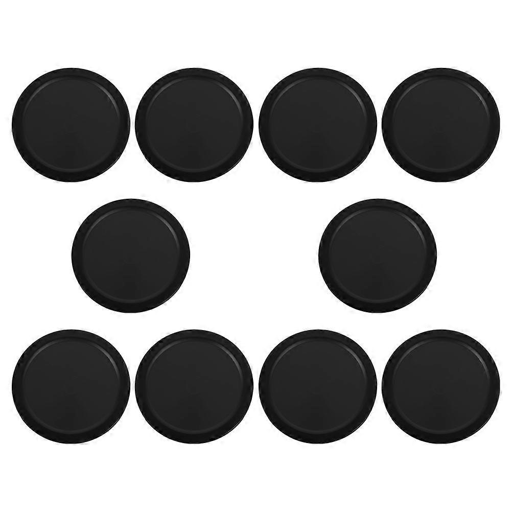 Replacement Round Pucks For Ice Hockey Table 64Mm Plastic 10Pcs
