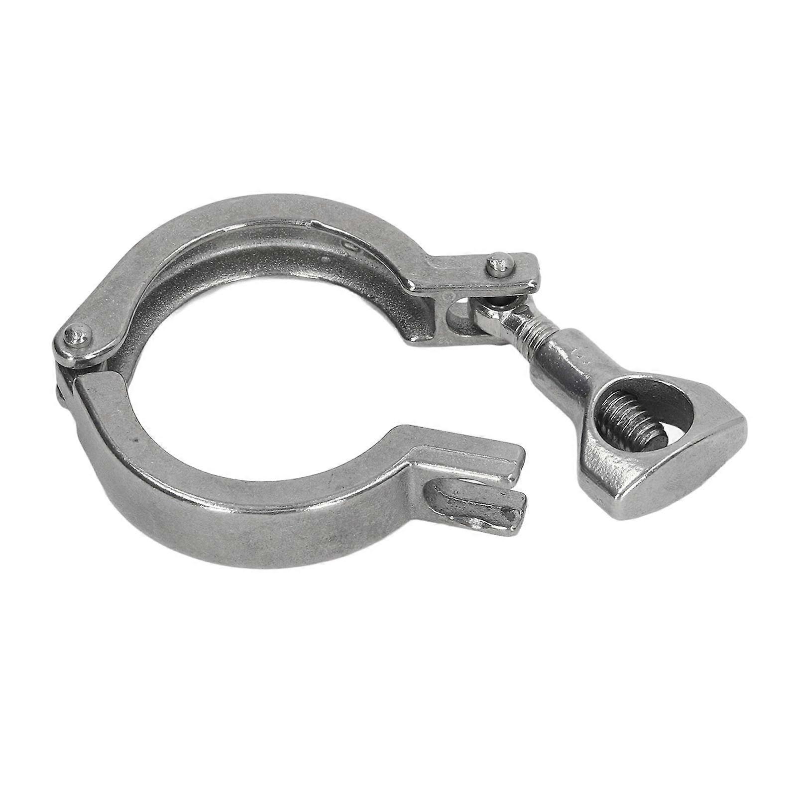 Triple Clamp 304 Stainless Steel 1 Pin Fixture Fitting with Wing Nut for Hose Pipe Pipeline 38