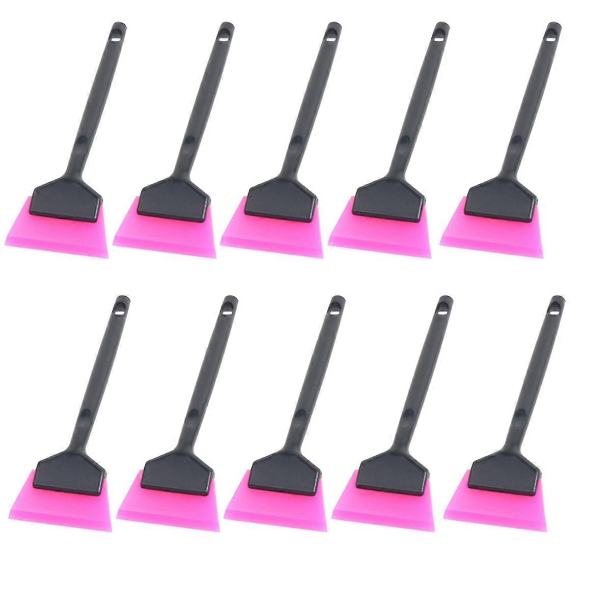 10Pcs Car Short Handle Window Film Scraper Window Cleaning Squeegee Car Clothing Installation Scraper Wash Accessories