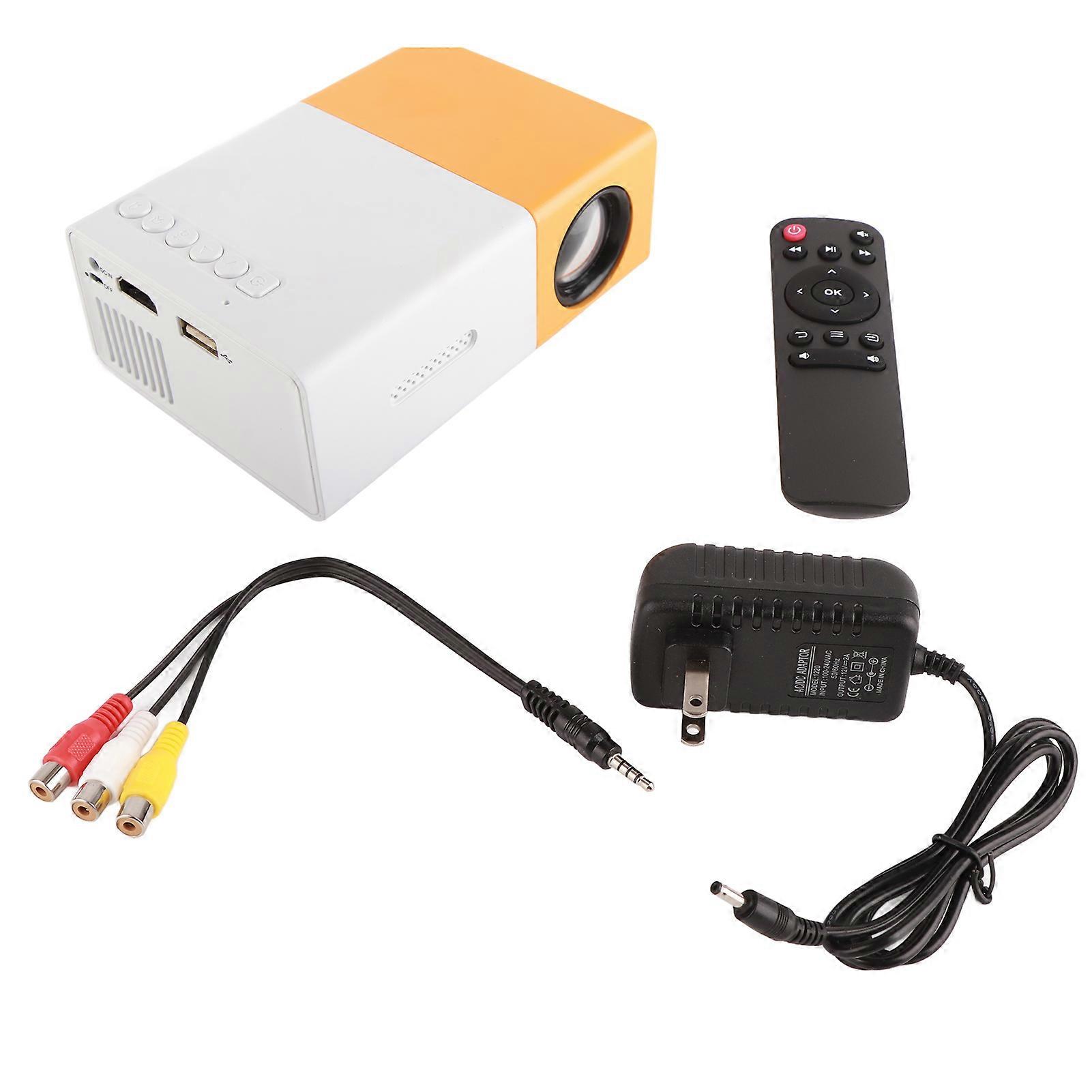 Small Projector HD Real Color Portable LED Home Theater Projector for Cellphone AC