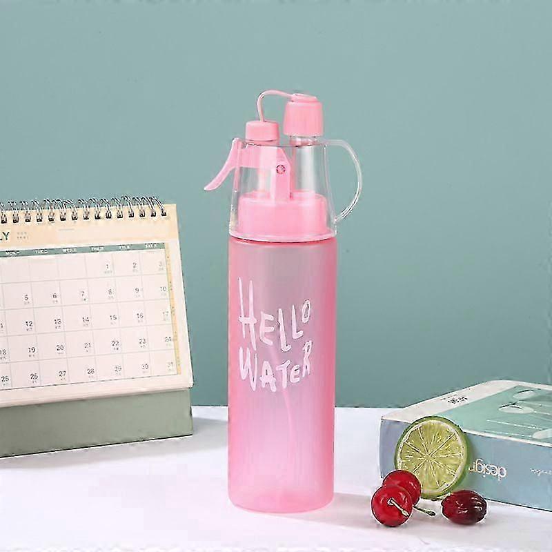 580ml Bottle Misting Bottle Sport Bottle With Flip Straw For Cycling Outdoor Hydration