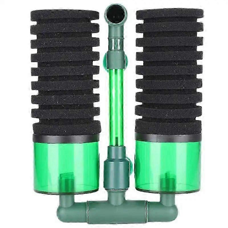 2025 Latest Model Double Head QS200A Biochemical Sponge Filter Practical QS100A