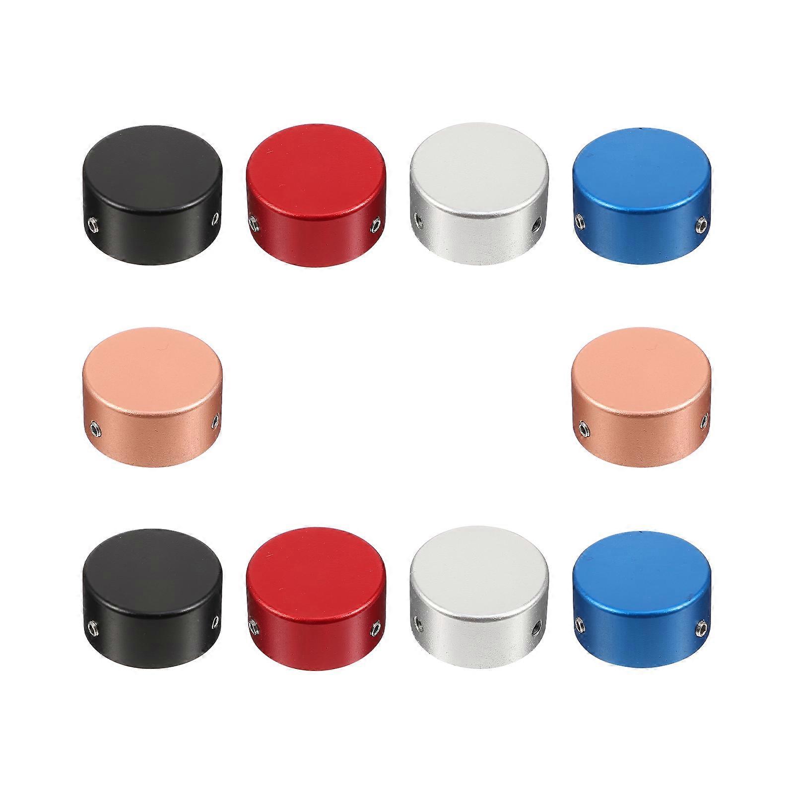 10pcs Multi Color Guitar Pedal Toppers – Durable Footswitch Caps for Effects Pedal Buttons, Enhanced Performance & Style