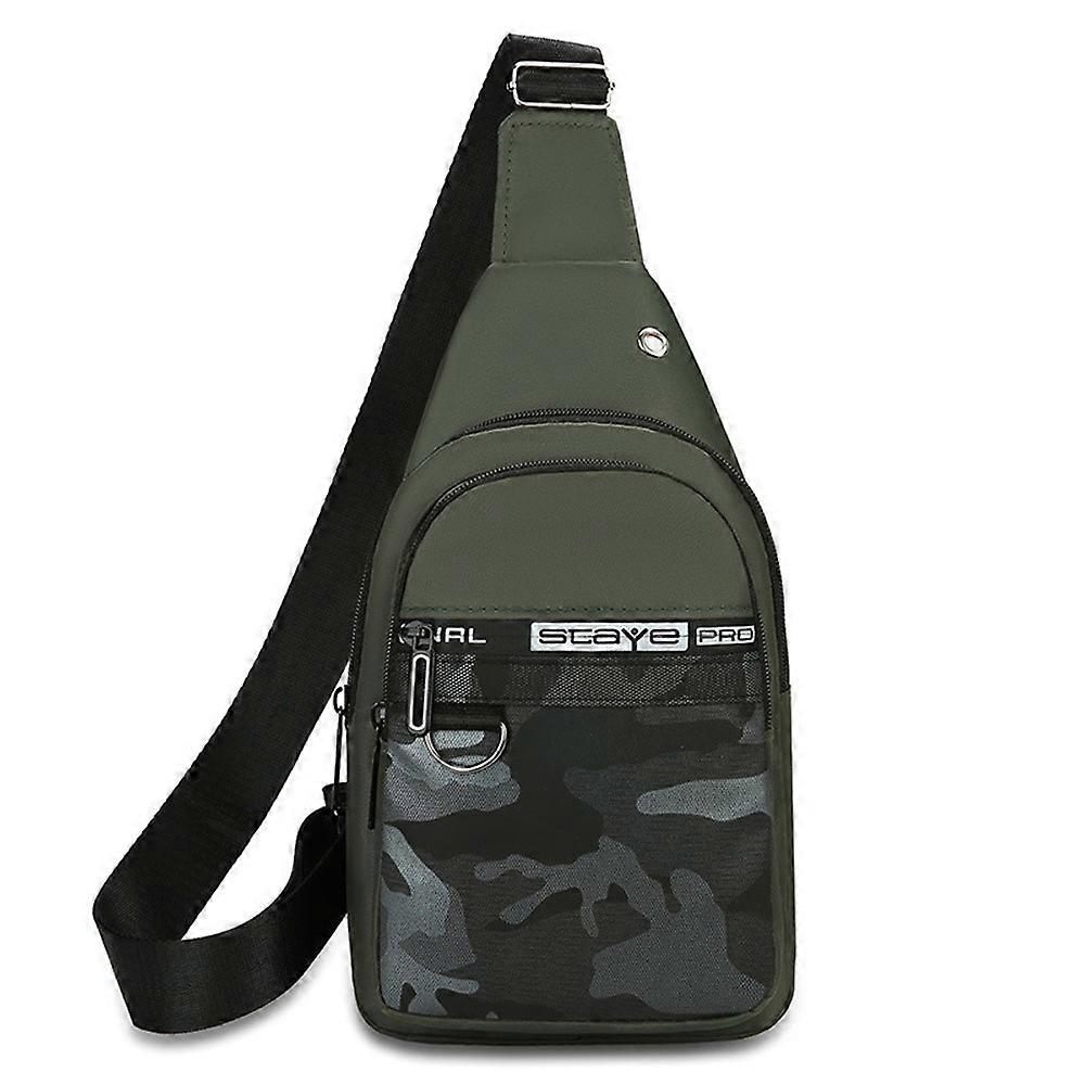1208 Şık Crossbody Çanta Erkekler Naylon Rahat Messenger Omuz Çantası Açık Seyahat Göğüs Paketi