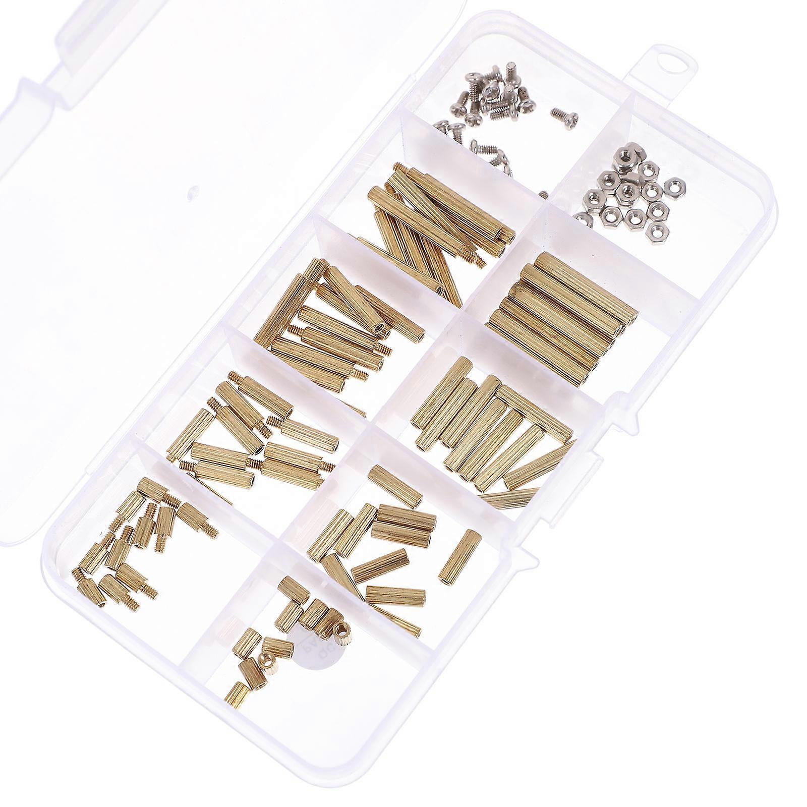 Motherboard Standoffs Computer Screws Assortment Kit Mechanical Strength For Pcb Technicians Golden Color 20X30X30Mm 120Pcs