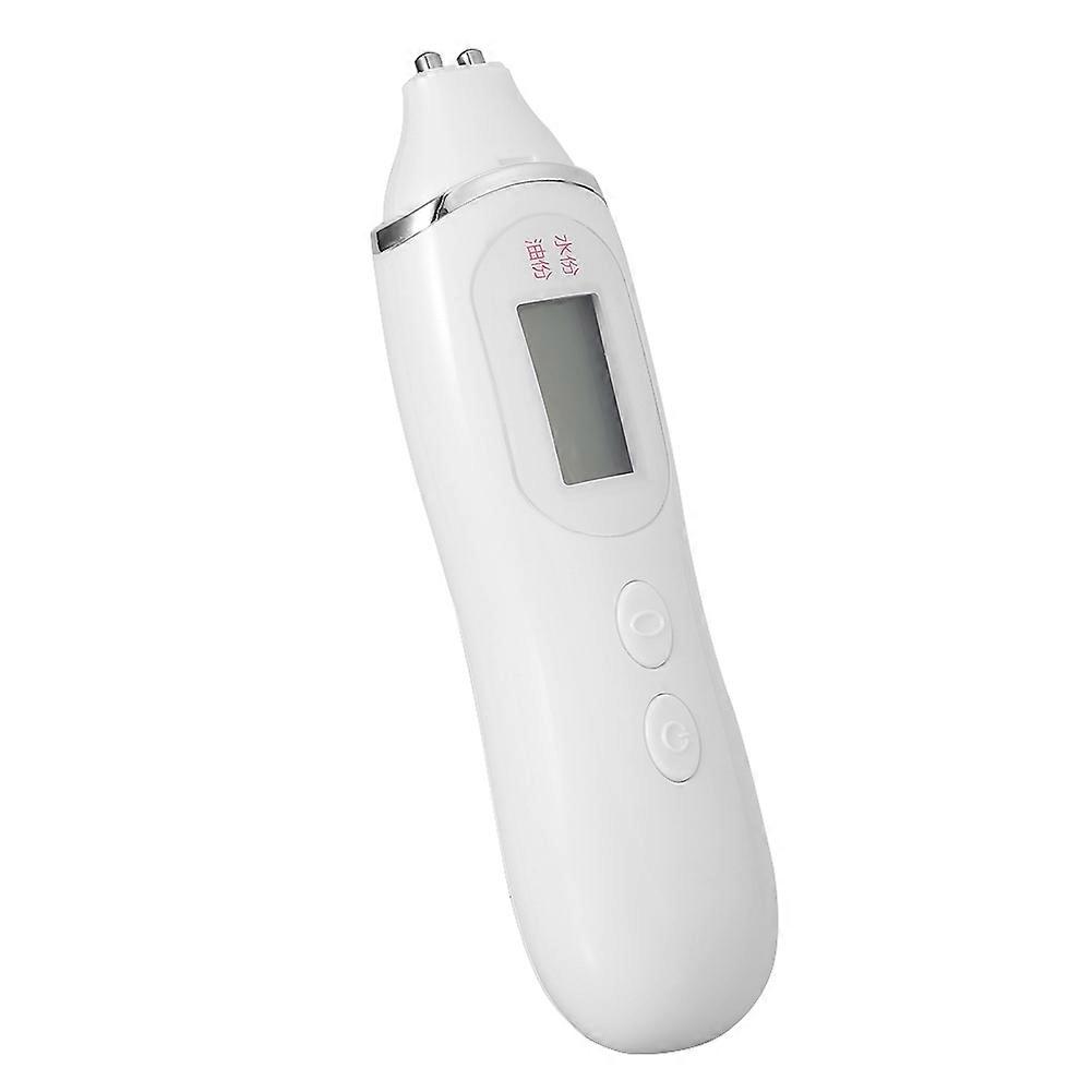 1Pc New Fashion Body Skin Oil Water Moisture Meter LCD Display Analyzer Facial Tester White