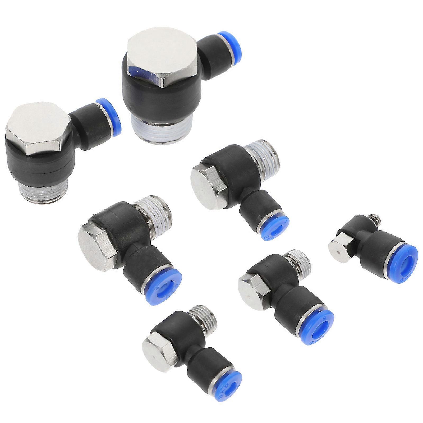 Hose Pipe Fittings Air Hose Fitting Assortment Industrial Use Multi 4.2x3.3cm Quick Connect/Disconnect 7Pcs