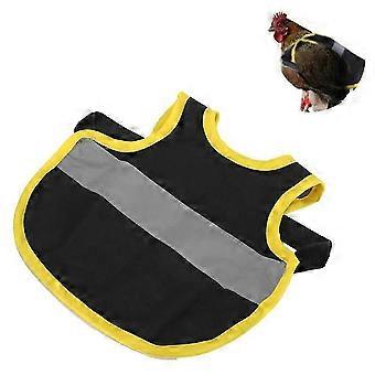 Chicken Harness Hen, Hen Saddle Apron Pet Reflective Vest Chicken Clothes Poultry Feather Protection Pet Vest with Reflective