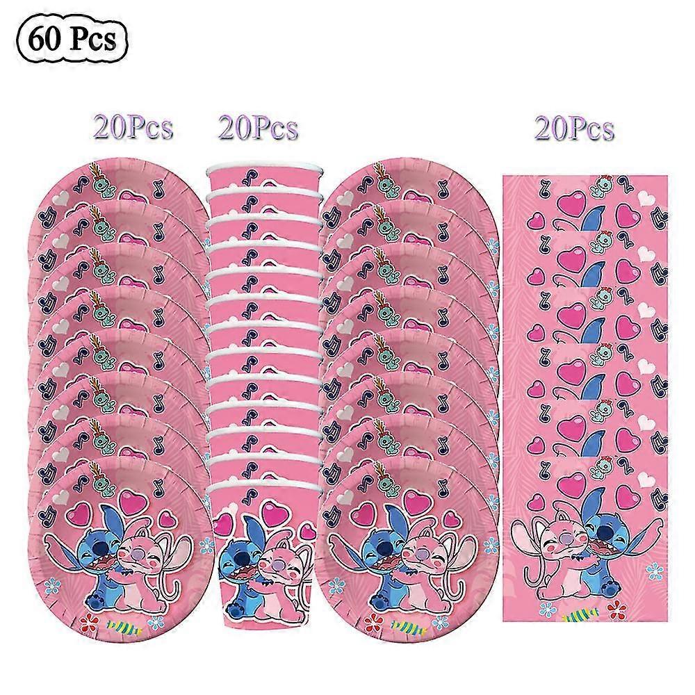 Lilo &amp; Stitch Birthday Party Decor Disposable Tableware Customizable Background Balloons Set Baby Shower Party Supplies