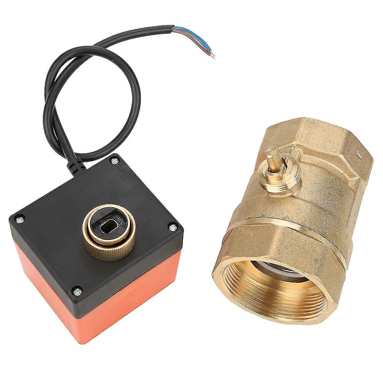 Ac 220v G2 Dn50 2-way 3-wire 2-point Control Brass Electrical Motorized Ball Valve SZRH A-C