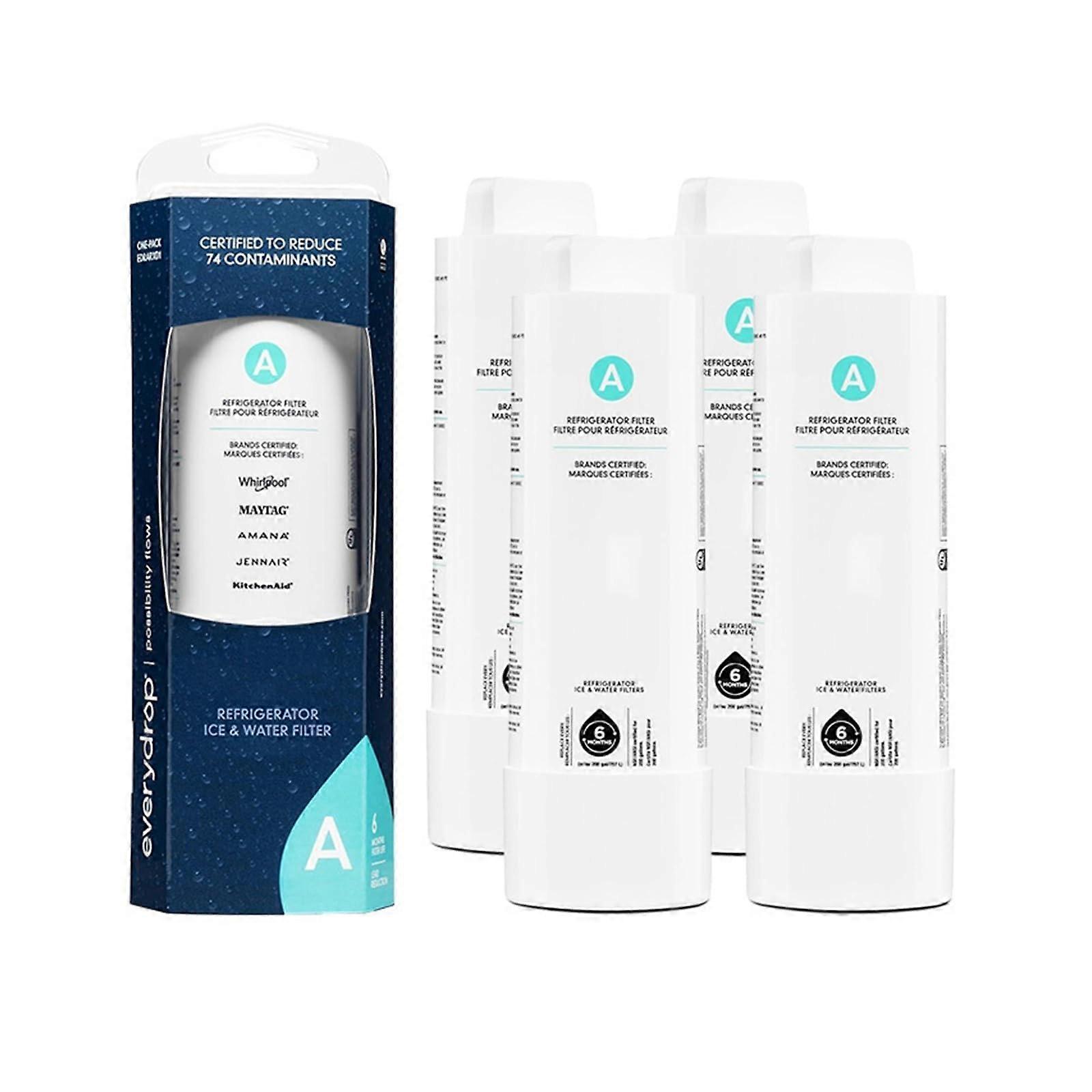 EDRARXD1Water Filter Replacement, compatible with Whirlpool, EDRARXD1, Everydrop Filter A, EDRARXD1B (4pcs)
