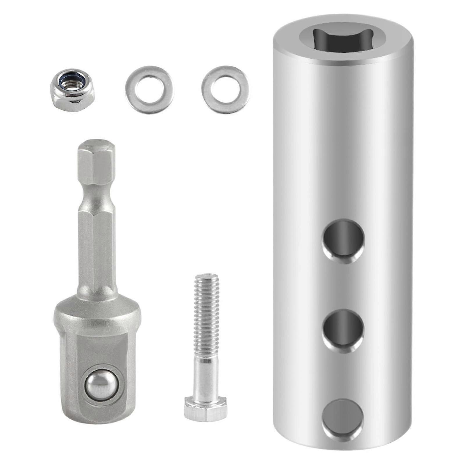 Easy to Use Drill Power Jacks Adapter For Trailer Electric Tongue Jacks Stainless Steel With Socket Drill Bit Included Multicolor