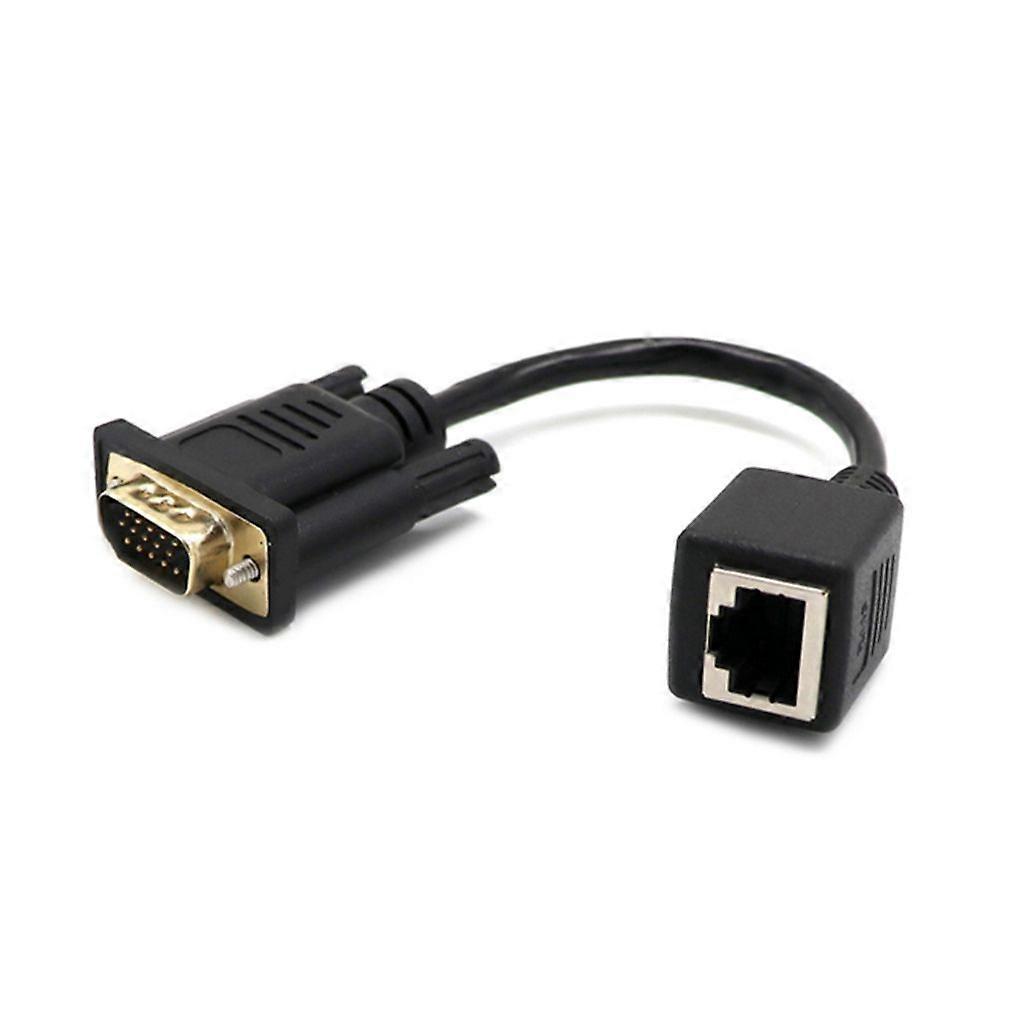 VGA to RJ45 Adapters Cable Cord Female/Male to Female Connectors Extender Line