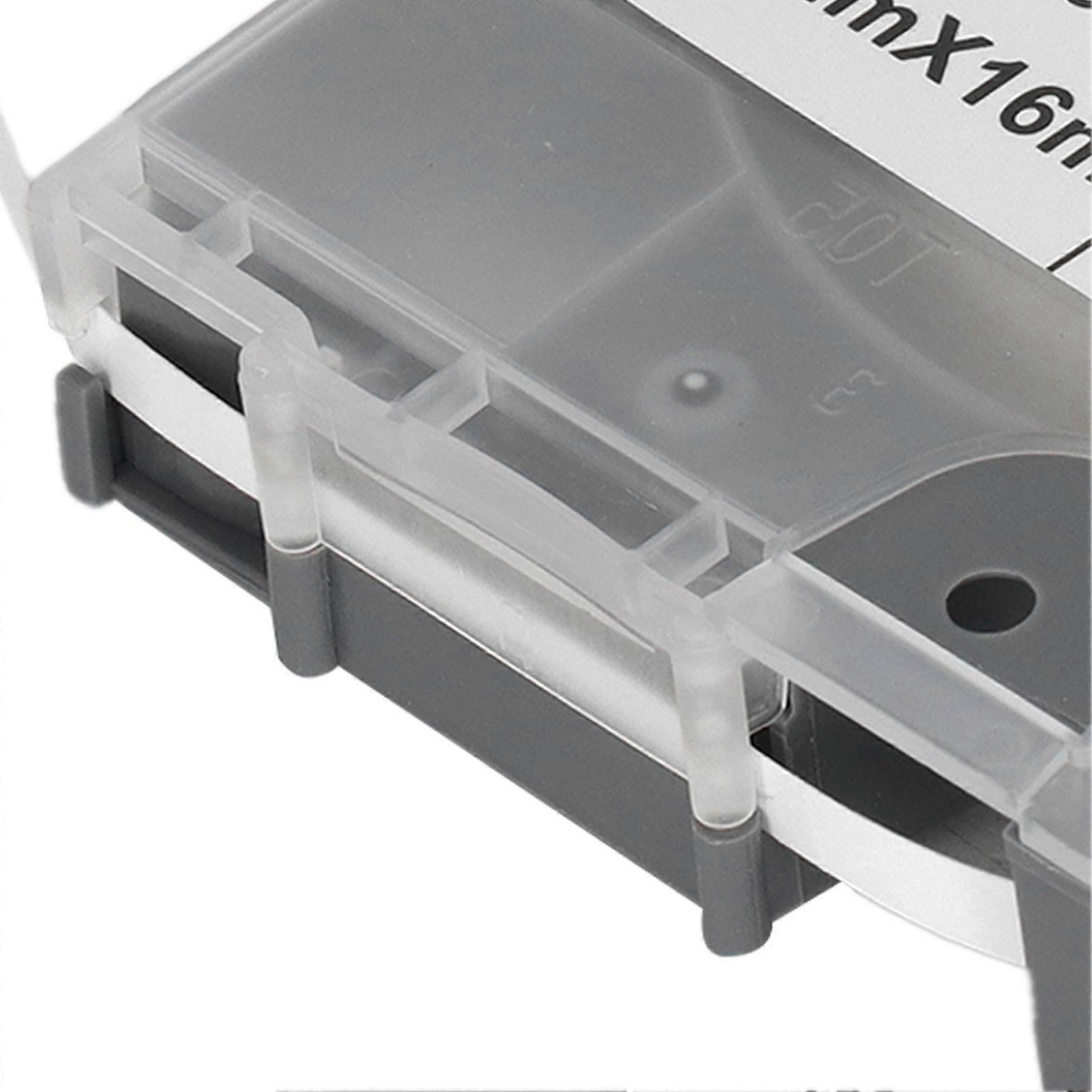 5mm Label Tape Clear Print Even Inking Self Adhesive Label Maker Tape Replacement for MAX LM 550A White