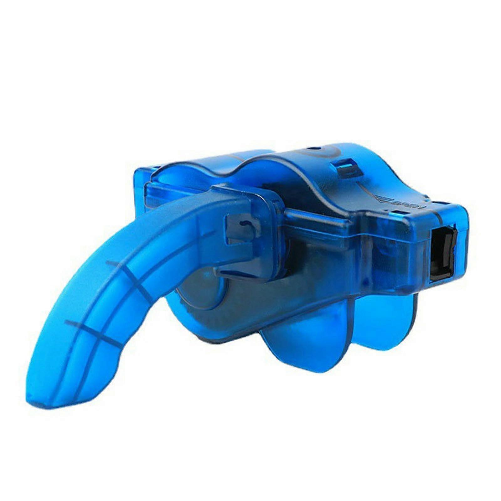 Portable Bicycle Chain Washer Chain Cleaning Tool Chain Disc Blue