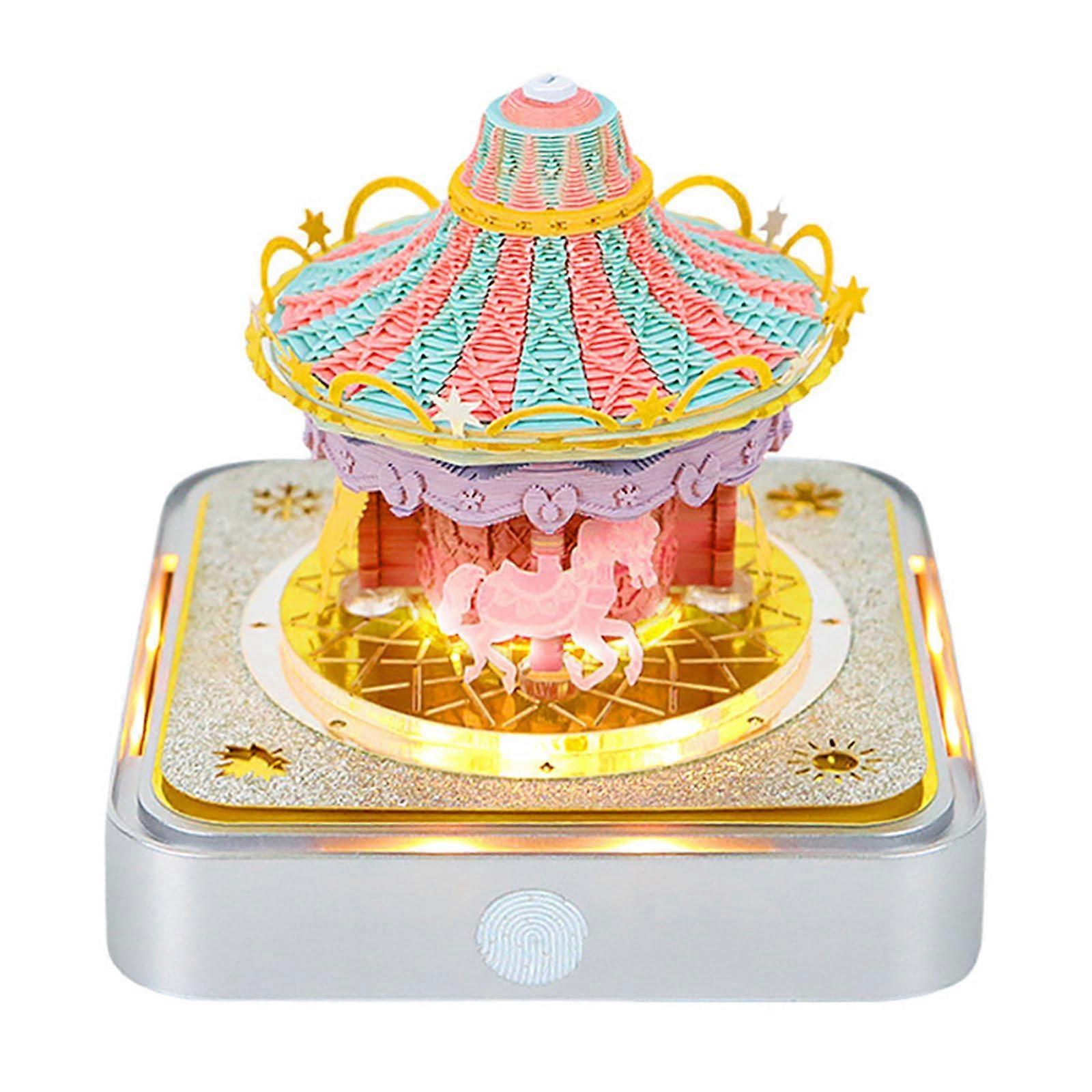 3D Paper Sculpture Calendar, Tearable Desk Calendar, Notepad, Table Decoration, Tearable Notepads, Timepiece Calendar Carousel Ref: 9668