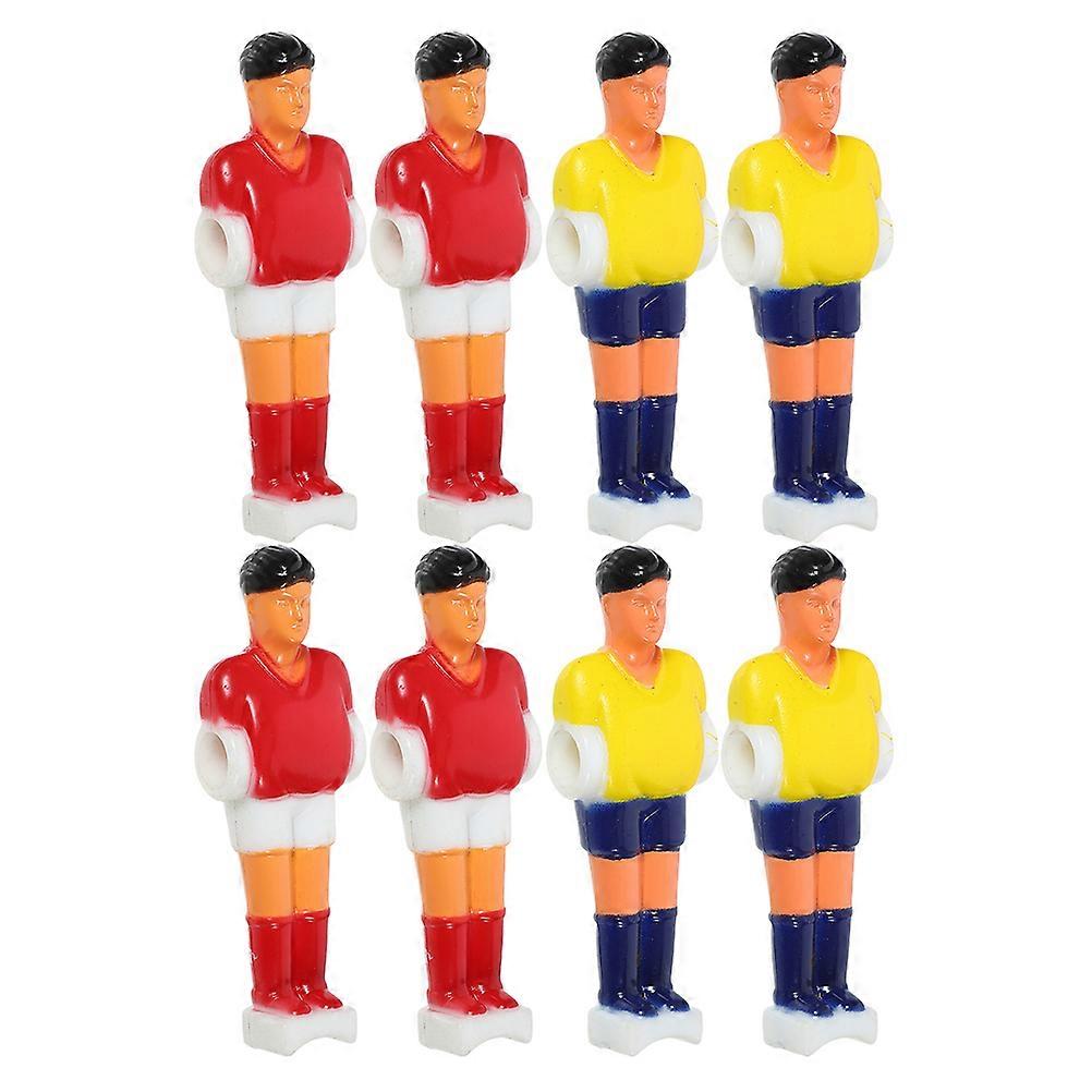 8pcs Durable Foosball Figures, Replacement Soccer Player Statues for Table Football Machines, Easy Install & Wear Resistant Accessories