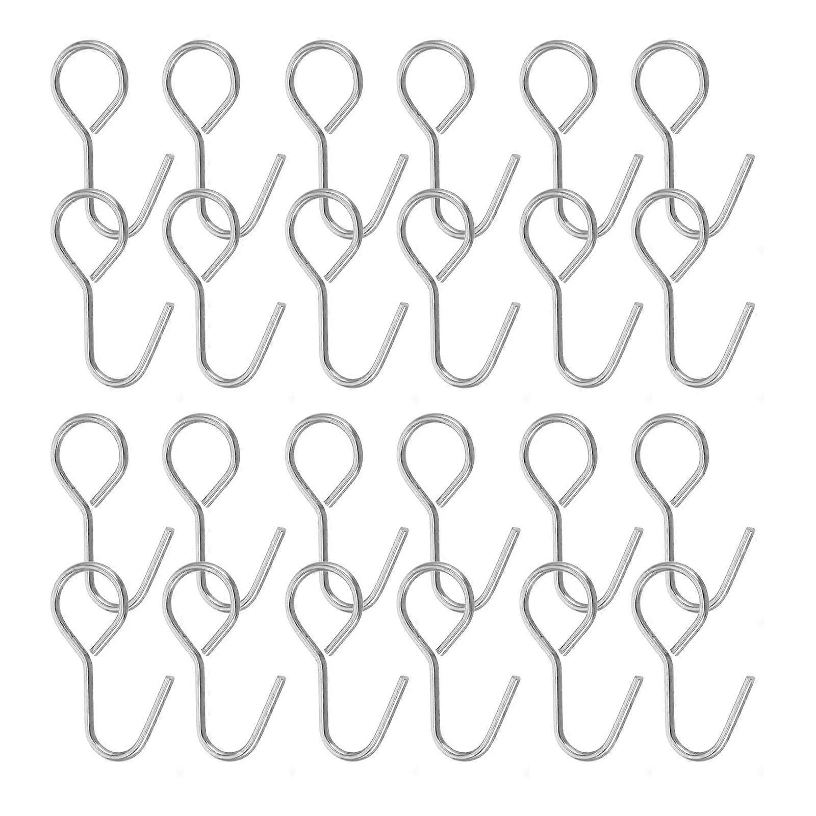 Silver Car Hooks for Warehouse Use Sturdy Iron Material Creates More Storage Space 100pcs