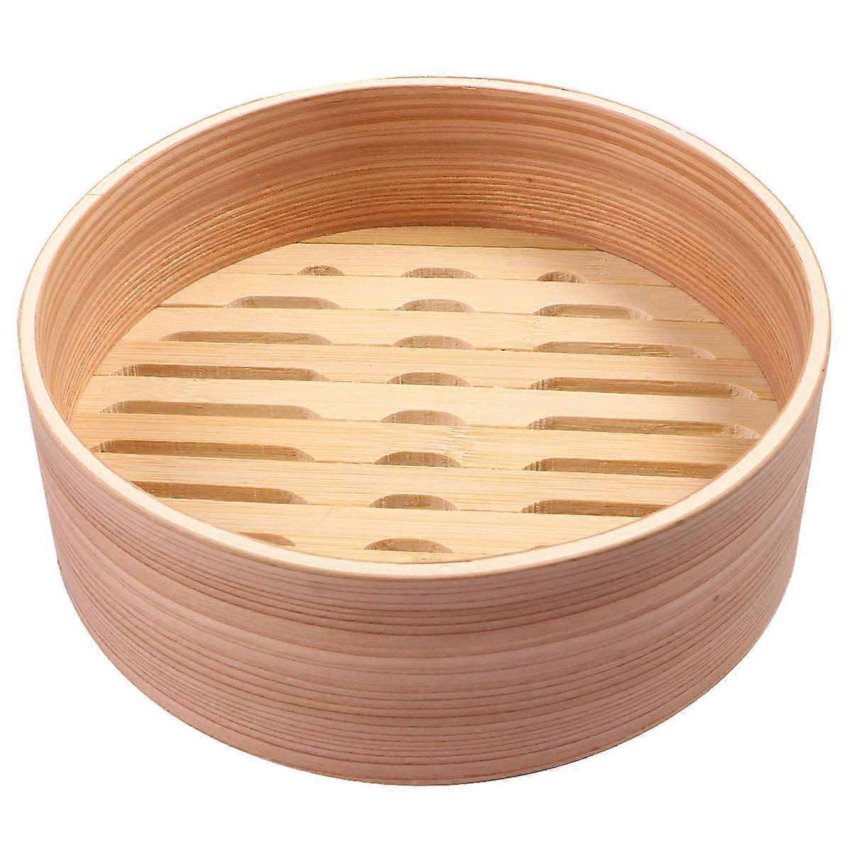 Portable Bamboo Steamer for Cooking and Fish 19cm