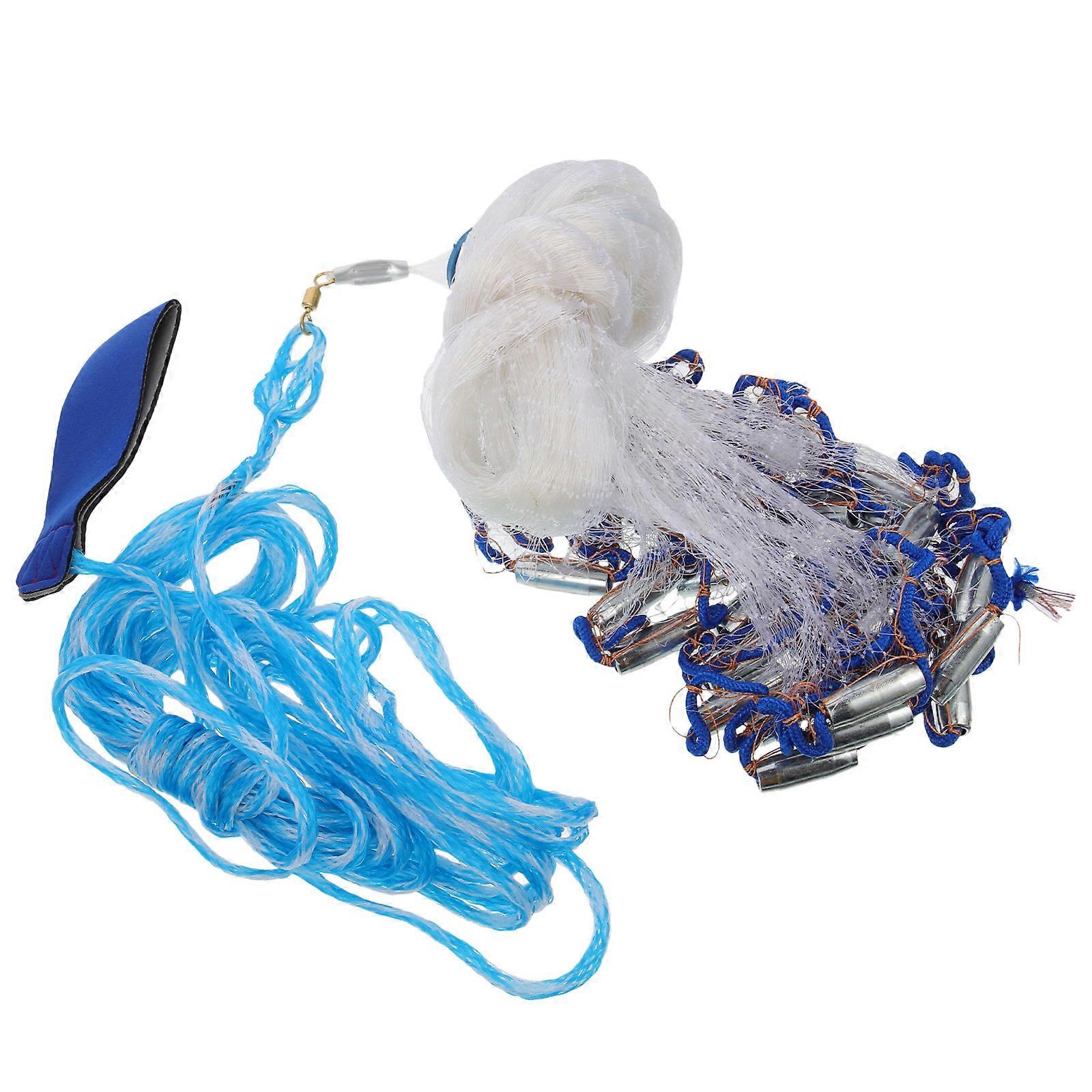 Foldable Fishing Net with Zinc Material Assorted Color Automatic Telescopic Shrimp Trap Portable for Catching Fish Crab Lobster