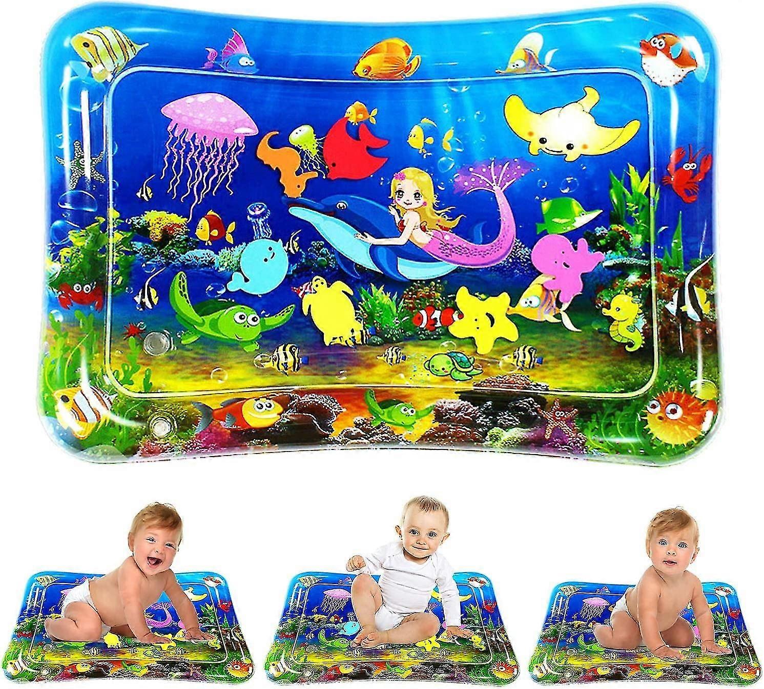 ZENGO Baby Water Mat, Φουσκωτό στρώμα νερού, Water Mat Baby Toy, Κέντρο παιχνιδιού διασκεδαστικής δραστηριότητας, Διέγερση ανάπτυξης μωρού (70cm*50cm)