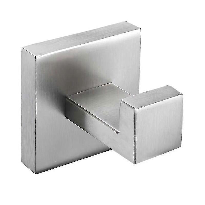 3 Pieces Wall Hook Towel Rack Bathroom Wall Mounted Hooks SUS305 Stainless Steel Kitchen Hook Holder Hook BrushedSilver
