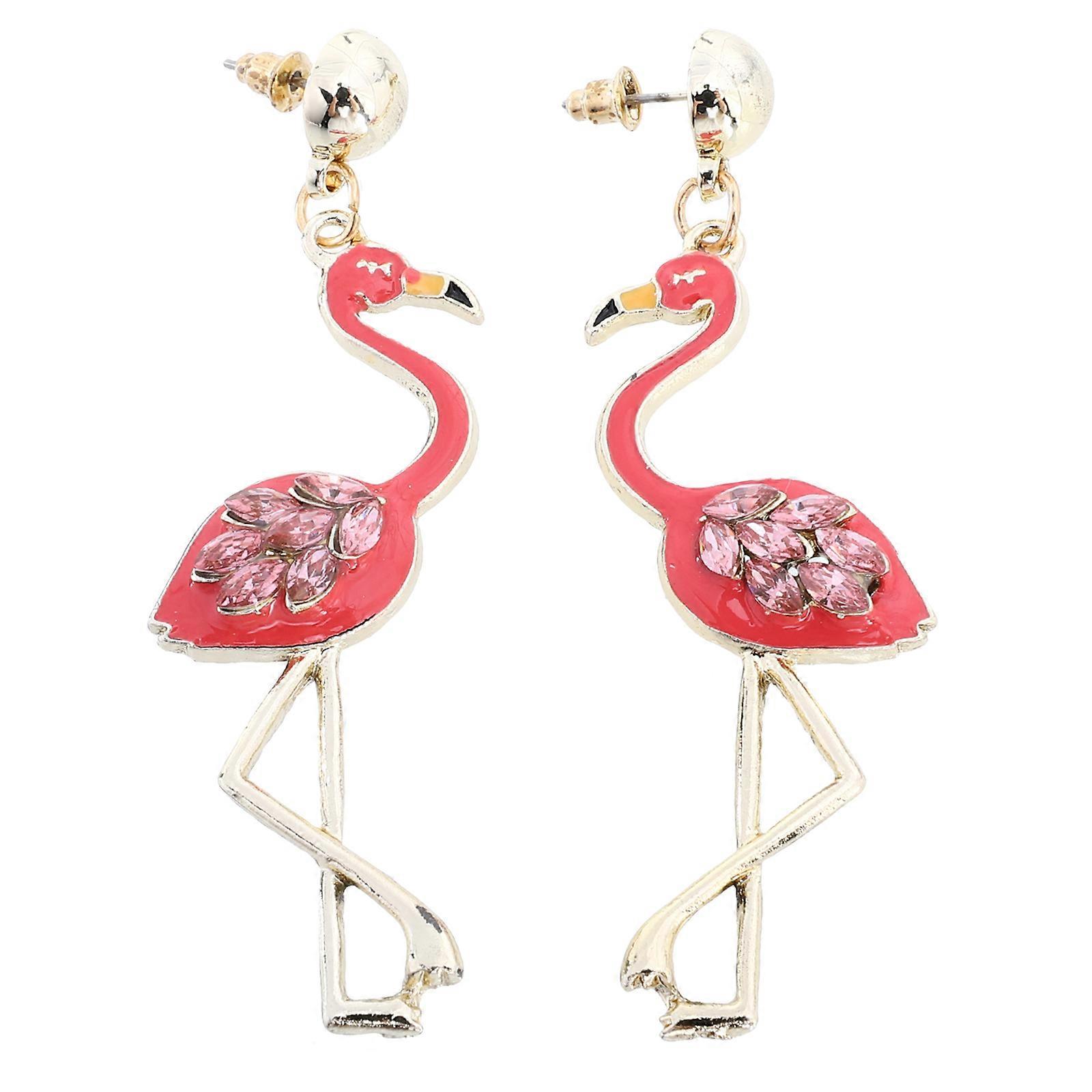 Here's a refined product description for your **Flamingo Earrings**:
 
✨ **Flamingo Earrings – Lightweight Dangle Charms | Skin Friendly & Stylish