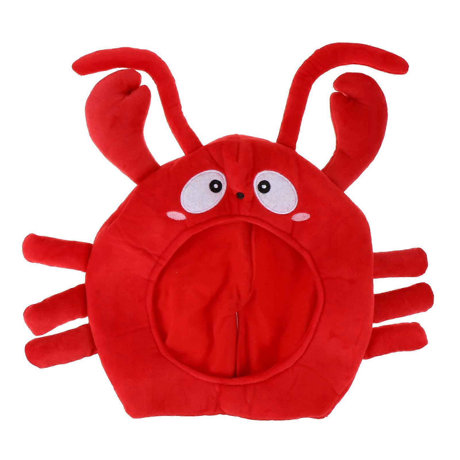 Funny Prank Headgear Lobster Hat For Daily Use And Party Occasions Red Color 1Pc