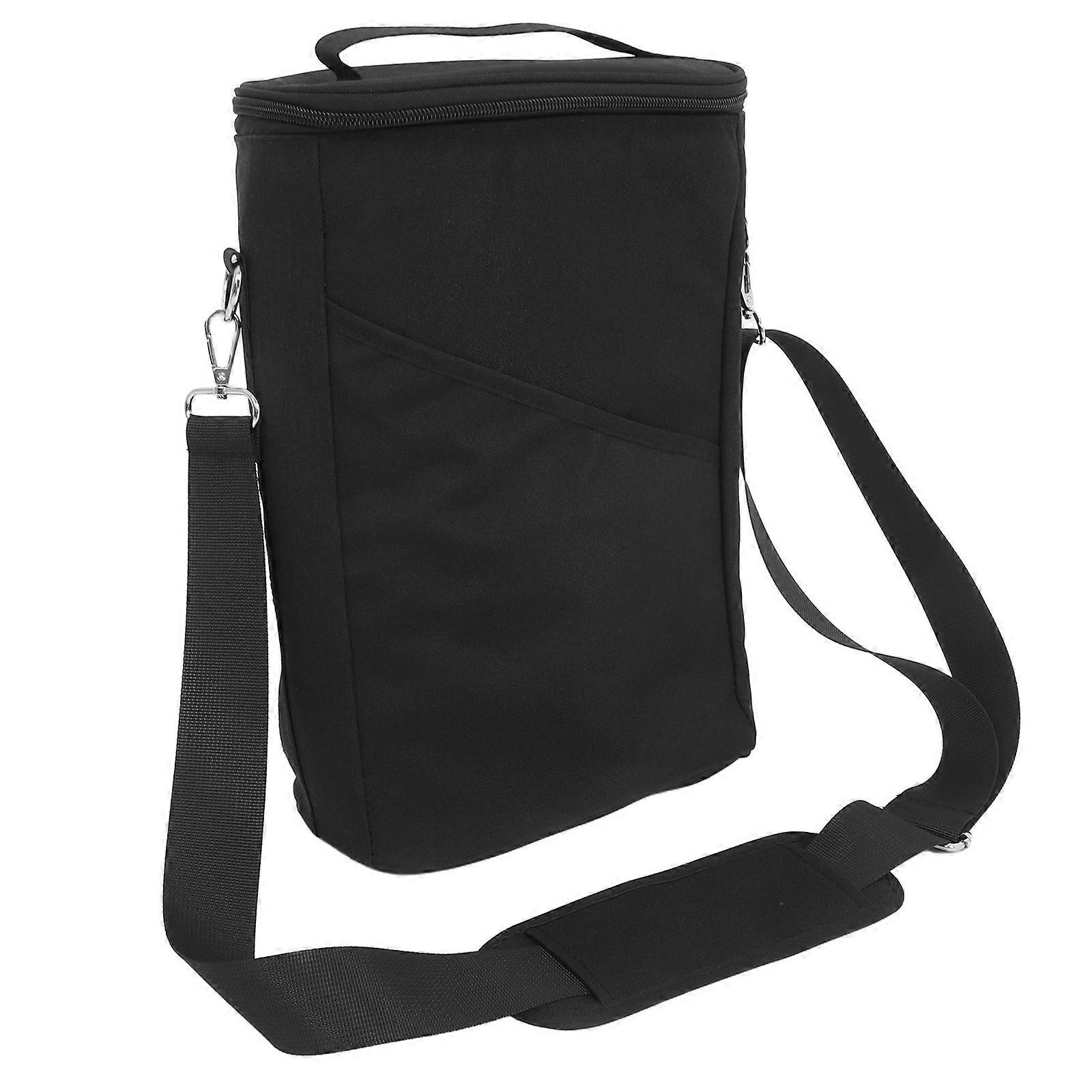 Leakproof Insulated Wine Carrier Bag with Adjustable Strap for Two Bottles