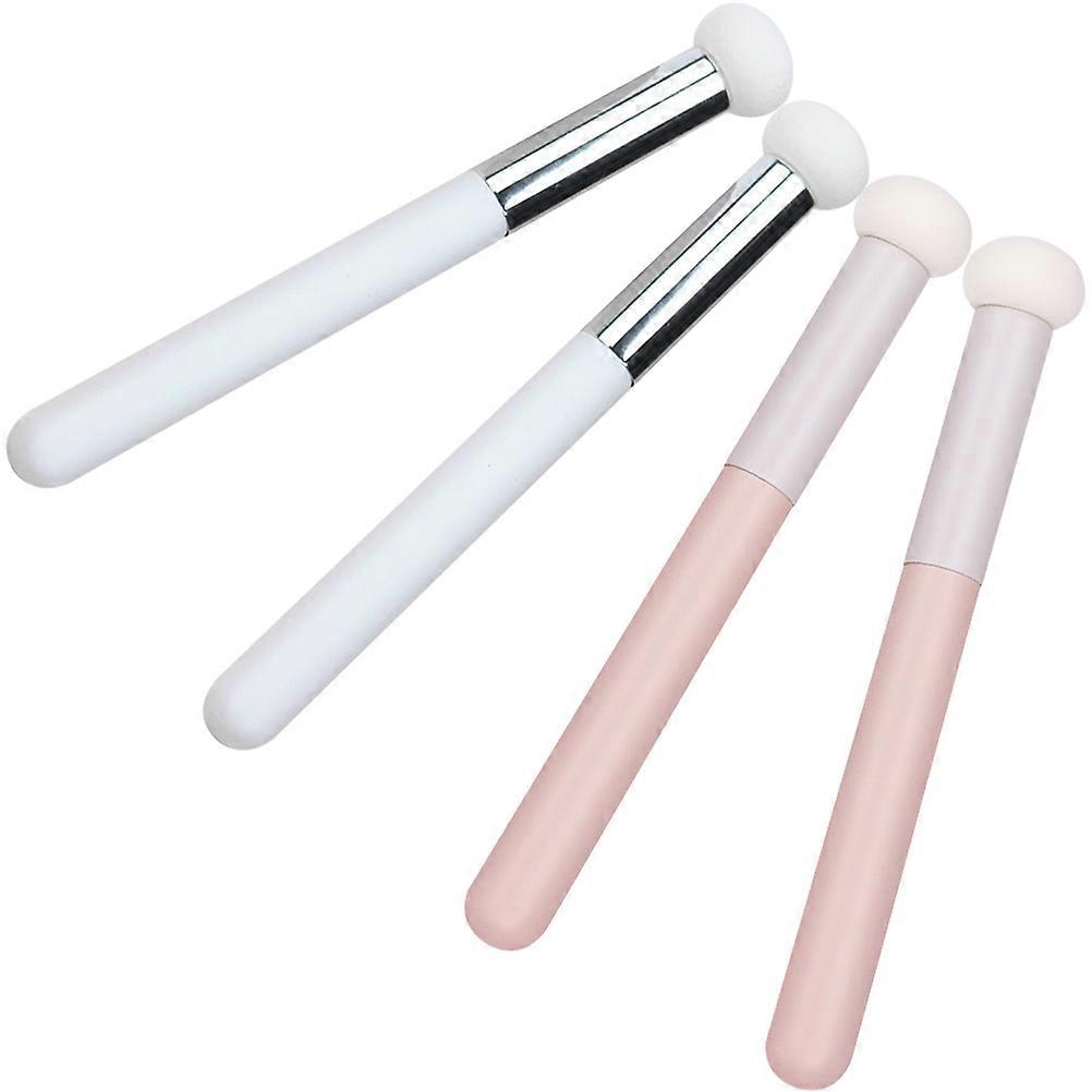 Assorted Color Synthetic Mushroom Concealer Brush Set for Women Comfortable and Durable Makeup Tool 4Pcs