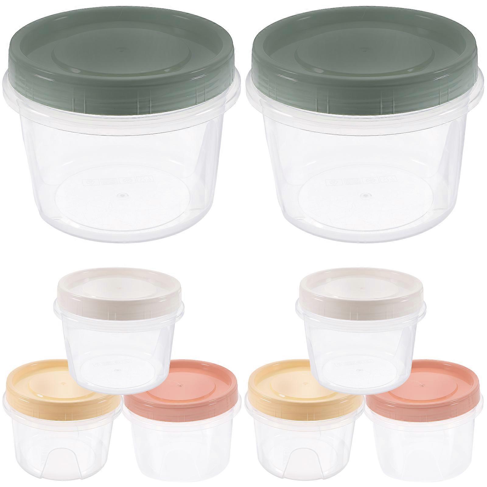 حاويات تخزين الثلاجة صندوق تخزين بلاستيكي الميكروويف آمن للوجبات الإعدادية 8 قطع