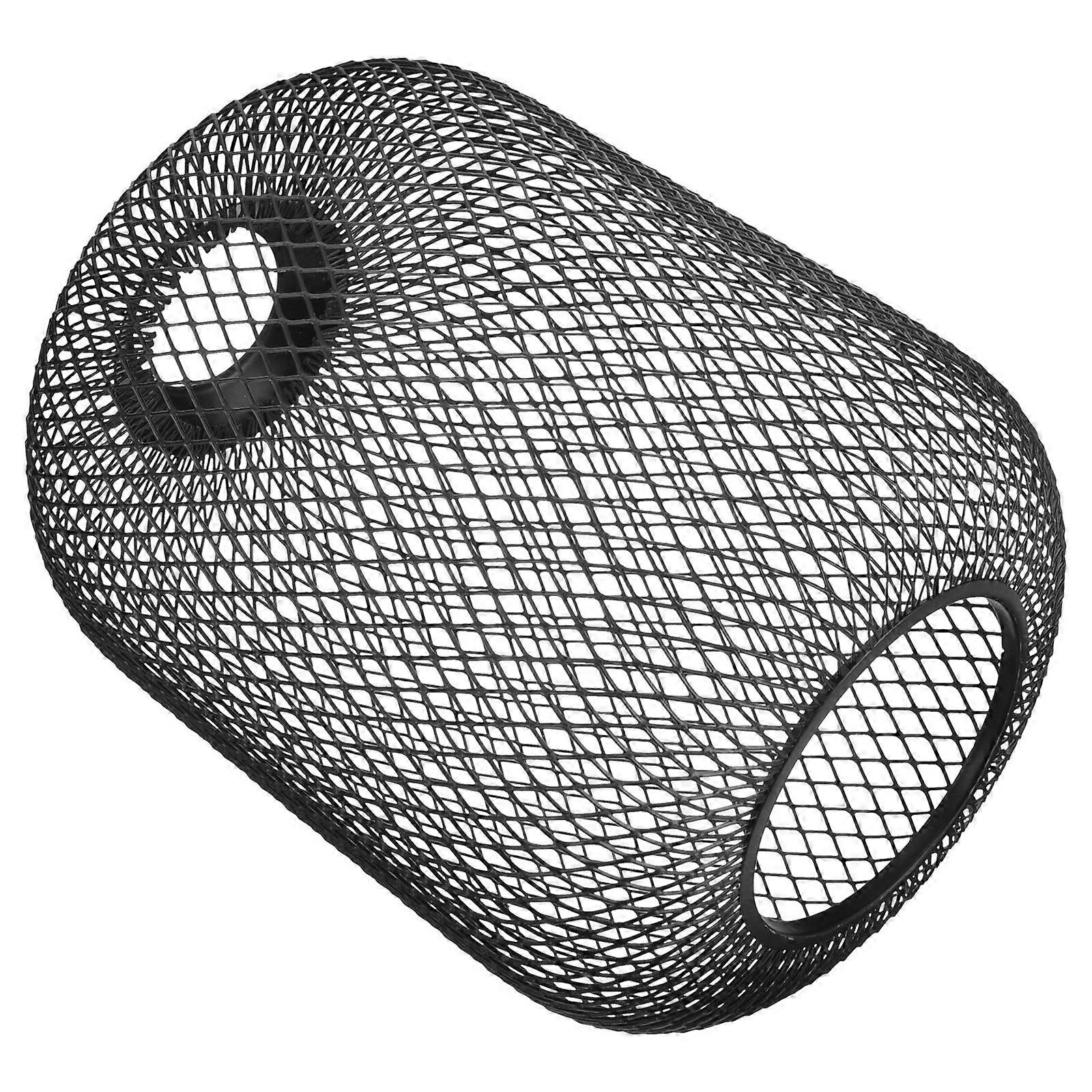 Black Iron Mesh Lamp Shade Cover for Lamp Use Lightweight and Durable Fits Most Lamps 6.5 Inches