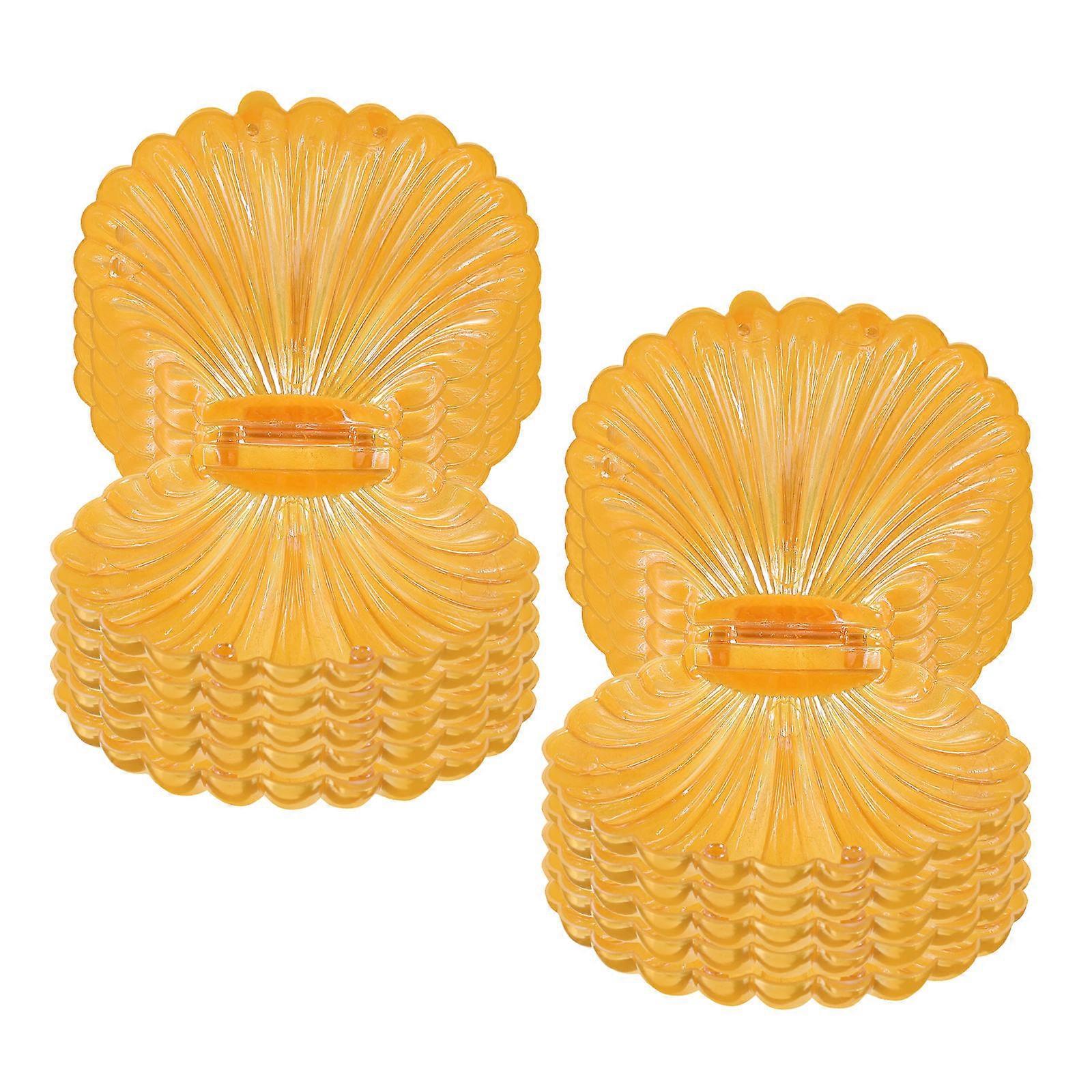 Golden Jewelry Tray with 10pcs Candy Boxes for Storage PP Material Small Gift Box Shell Shape