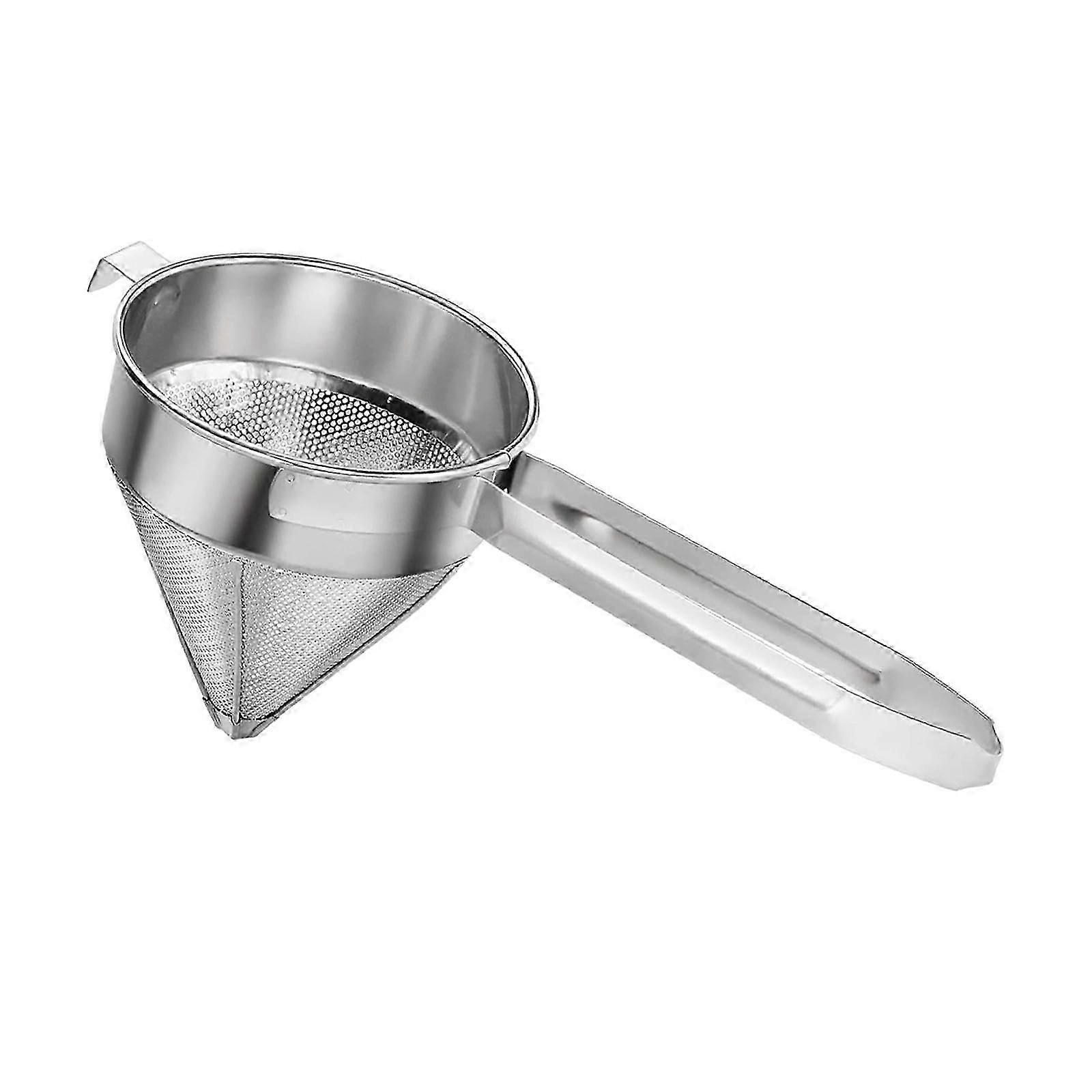 Premium Stainless Steel Cone Strainer - Ideal for Filtering Soups, Jams & Sauces