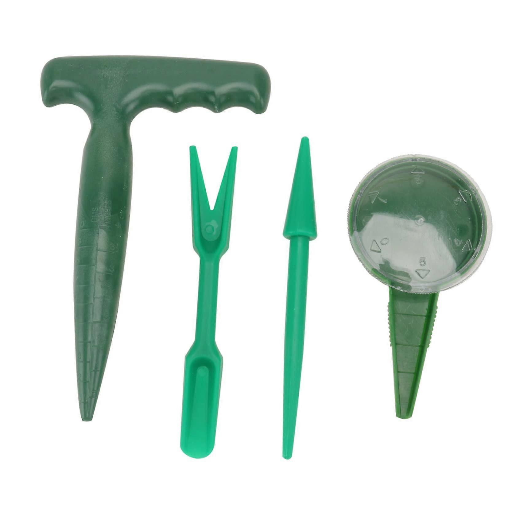 Ergonomic Garden Tool Set – 3-Piece Ergonomic Gardening Kit with Transplanter and Seed Dispenser