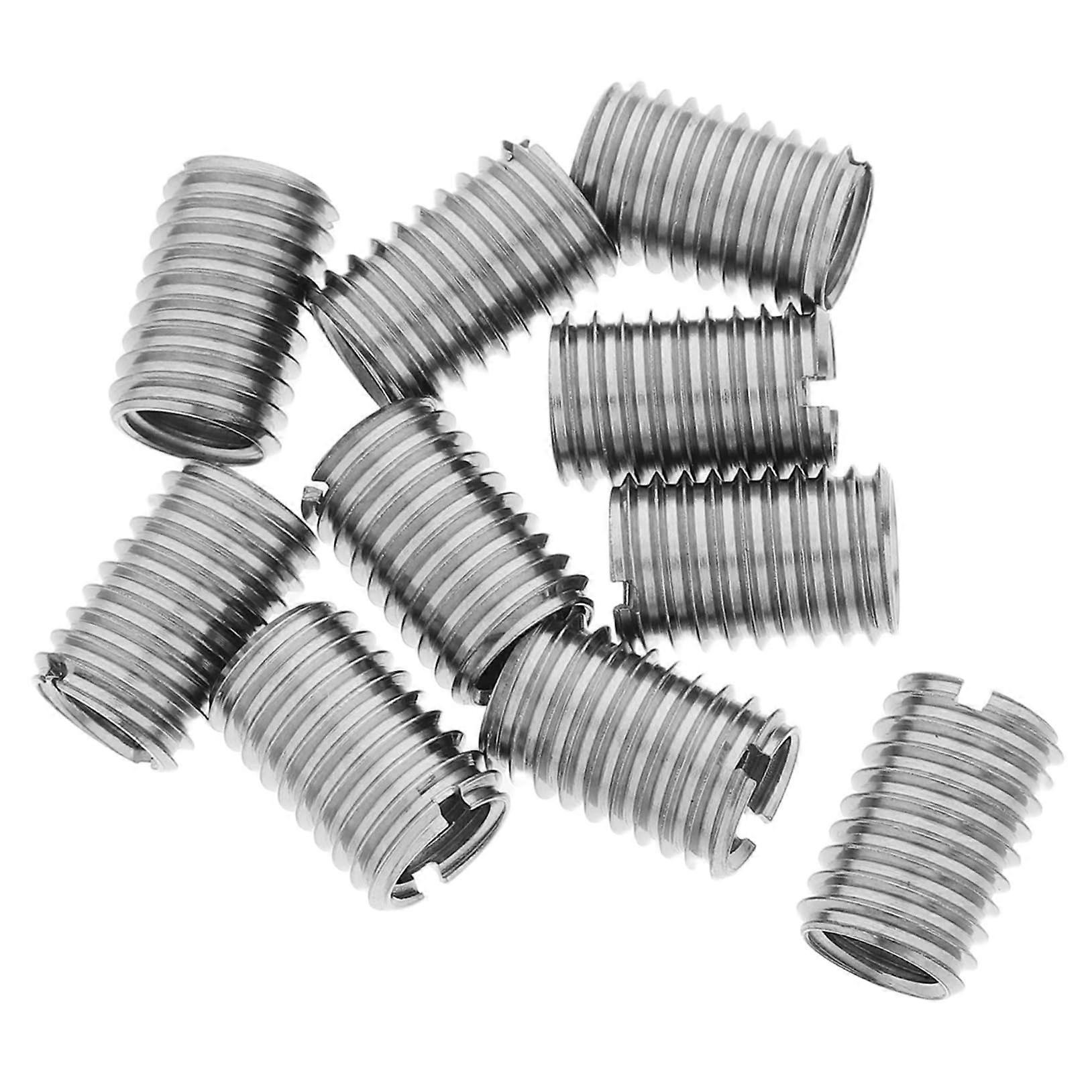 10 Stainless Steel Thread Adapters, 10-Piece Set for Internal and External Threads, Long-Lasting Repair and Reinforcement