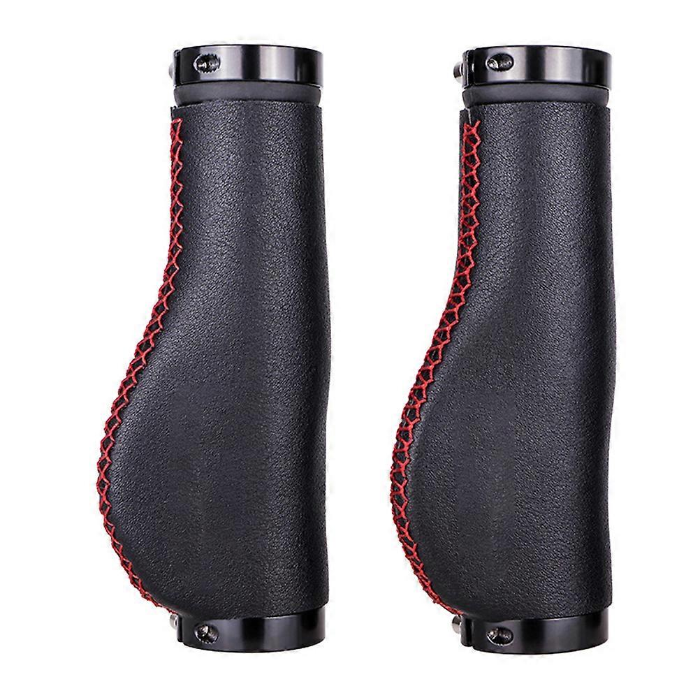 Bike Handlebar Grips with Antiskid Design for Comfortable Ride Black Fiber for Bike Use Fits Most Bikes