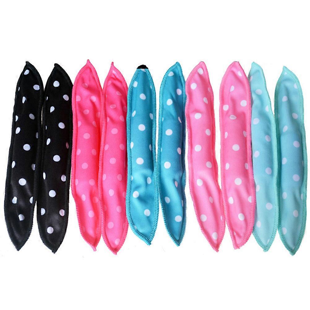 Sleep Rollers For Hair Curling Lightweight Portable Black 30Pcs Travel