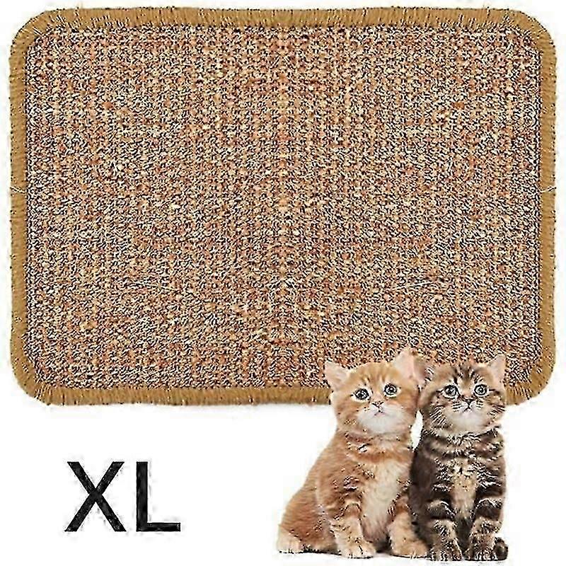 Cat Scratching Mat - Nature Surface In 100% Natural Sisal Fibers Size Xxl 40*60Cm - Random