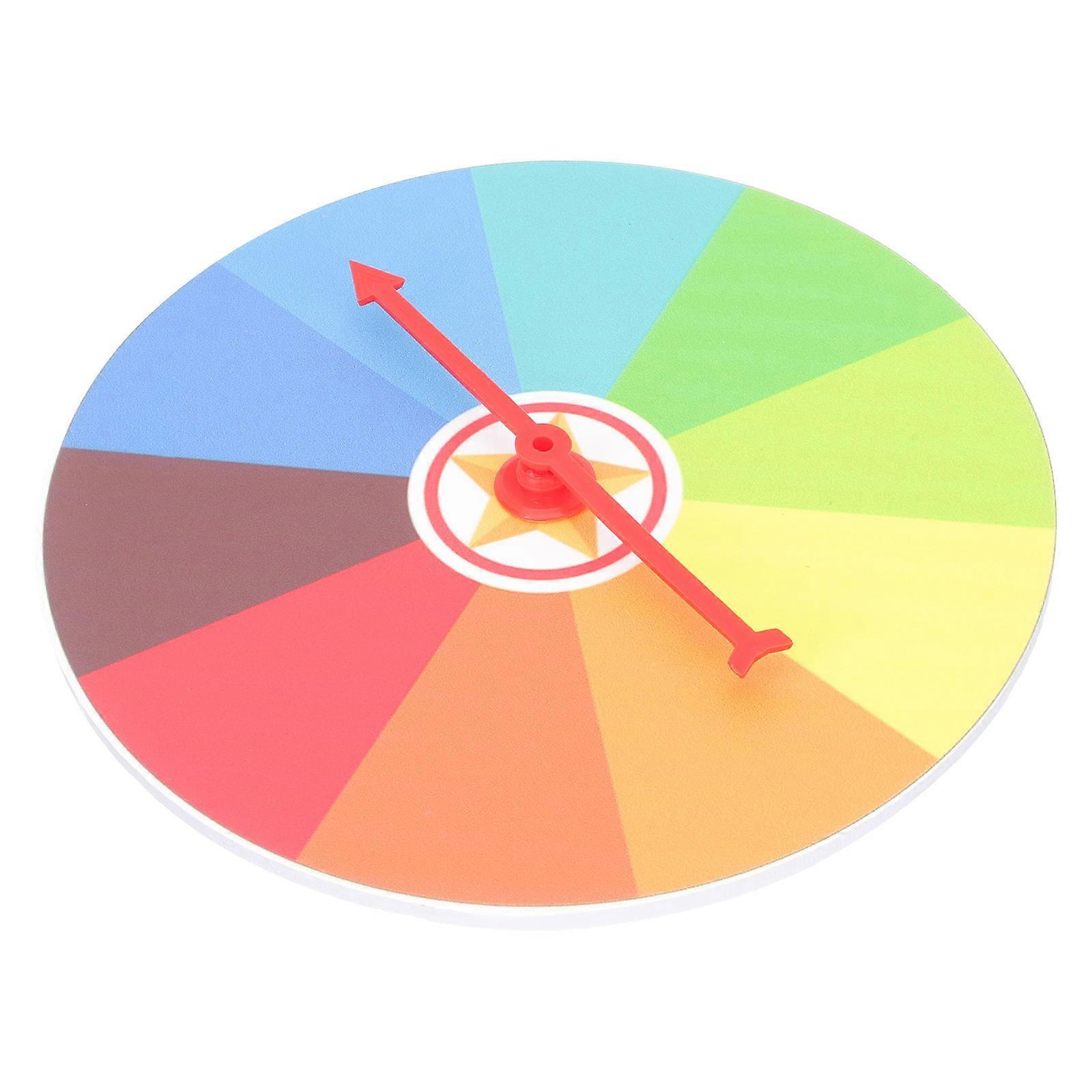 Wheel Raffle Game Fortune Wheel Party Round Plastic 1Pcs