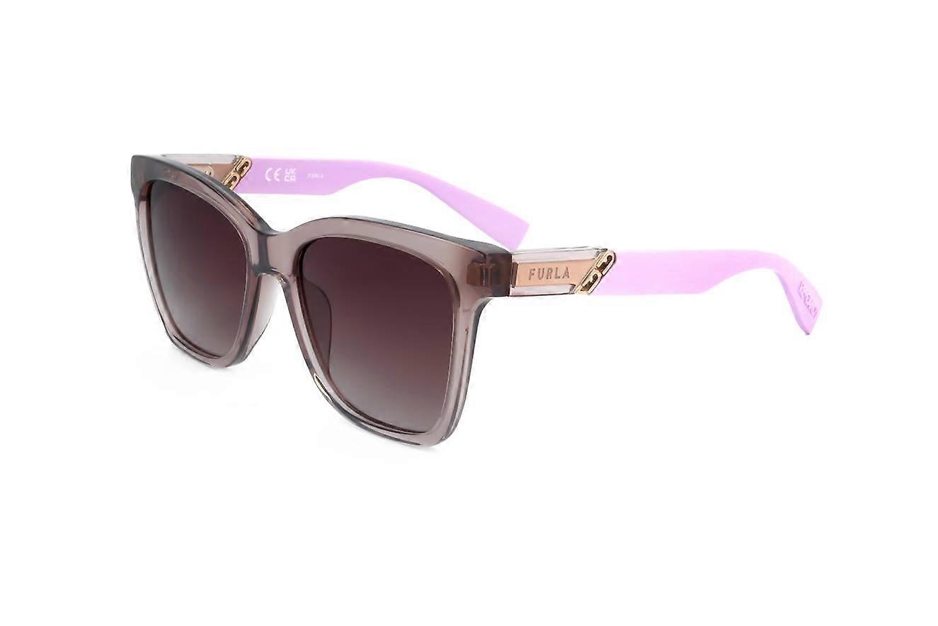 Sunglasses Furla SFU688 07T1 TRANSPARENT BEIGE 54/17/140 WOMAN