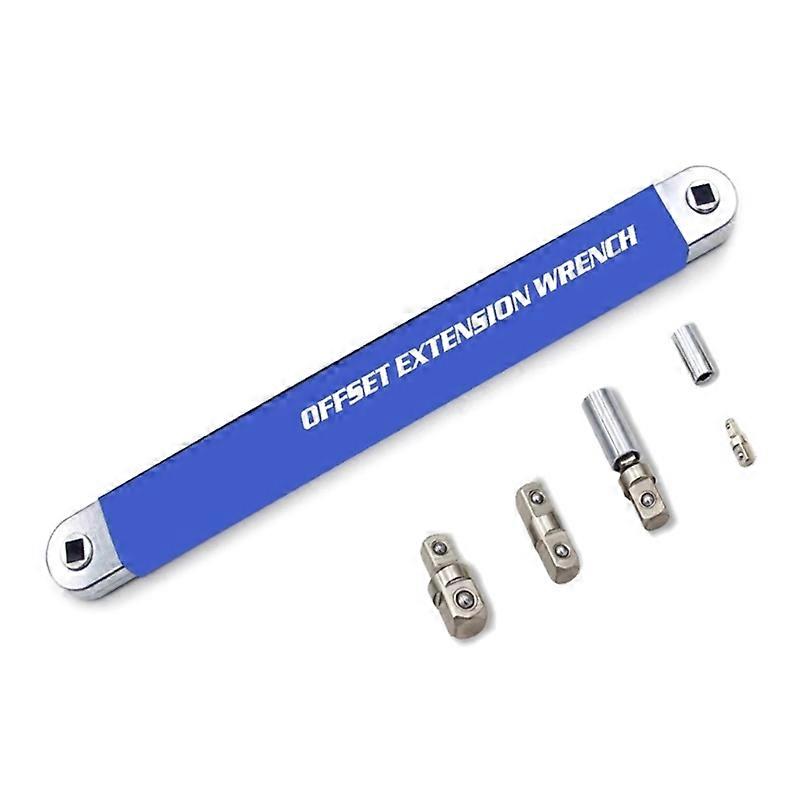 Offset Extension Wrench 1/4" 3/8" 1/2" Manual Torque Extender Adapter Extend Beam Holder With Ratchet Wrench Driver Slot