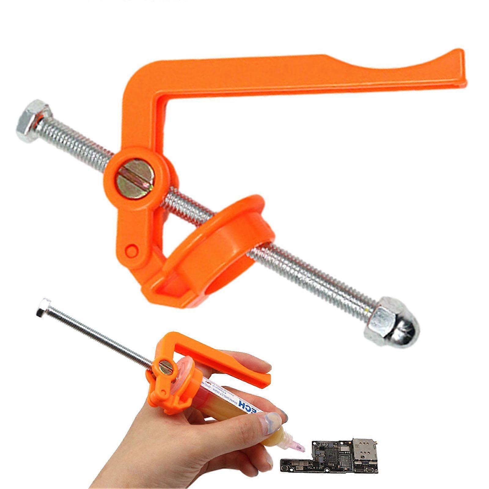Solder Paste Flux Dispenser For Electronics Soldering Syringe Paste Dispenser Orange 1 Model Easy To Use