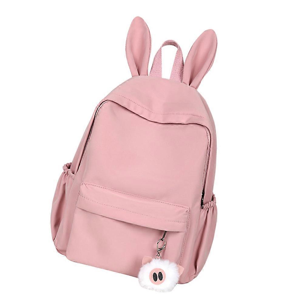 Hairball Backpack Pink Canvas Storage Bag for Stuff Holding