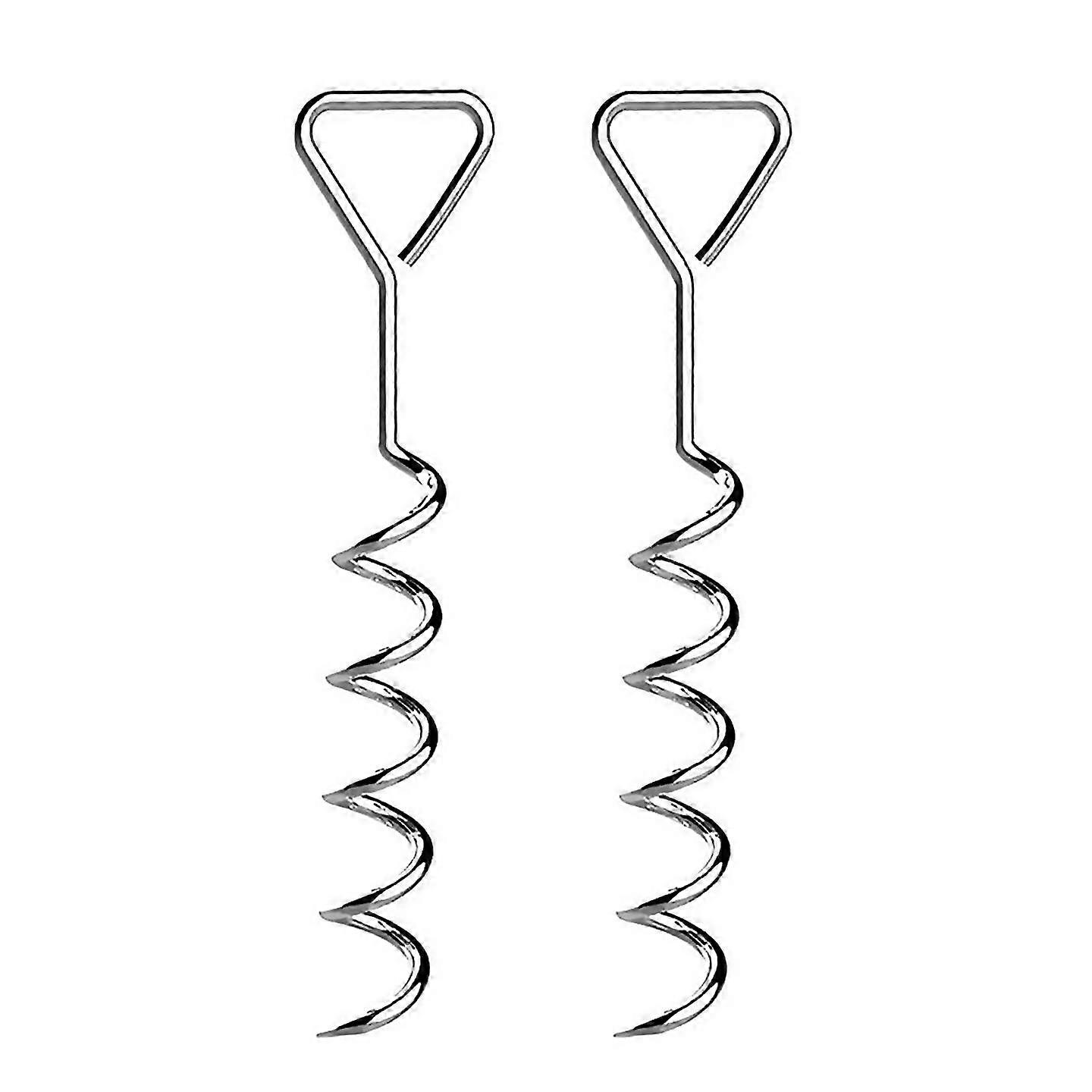 For Corkscrew Shape Trampoline Anchor Kit Steel Spiral Stakesa