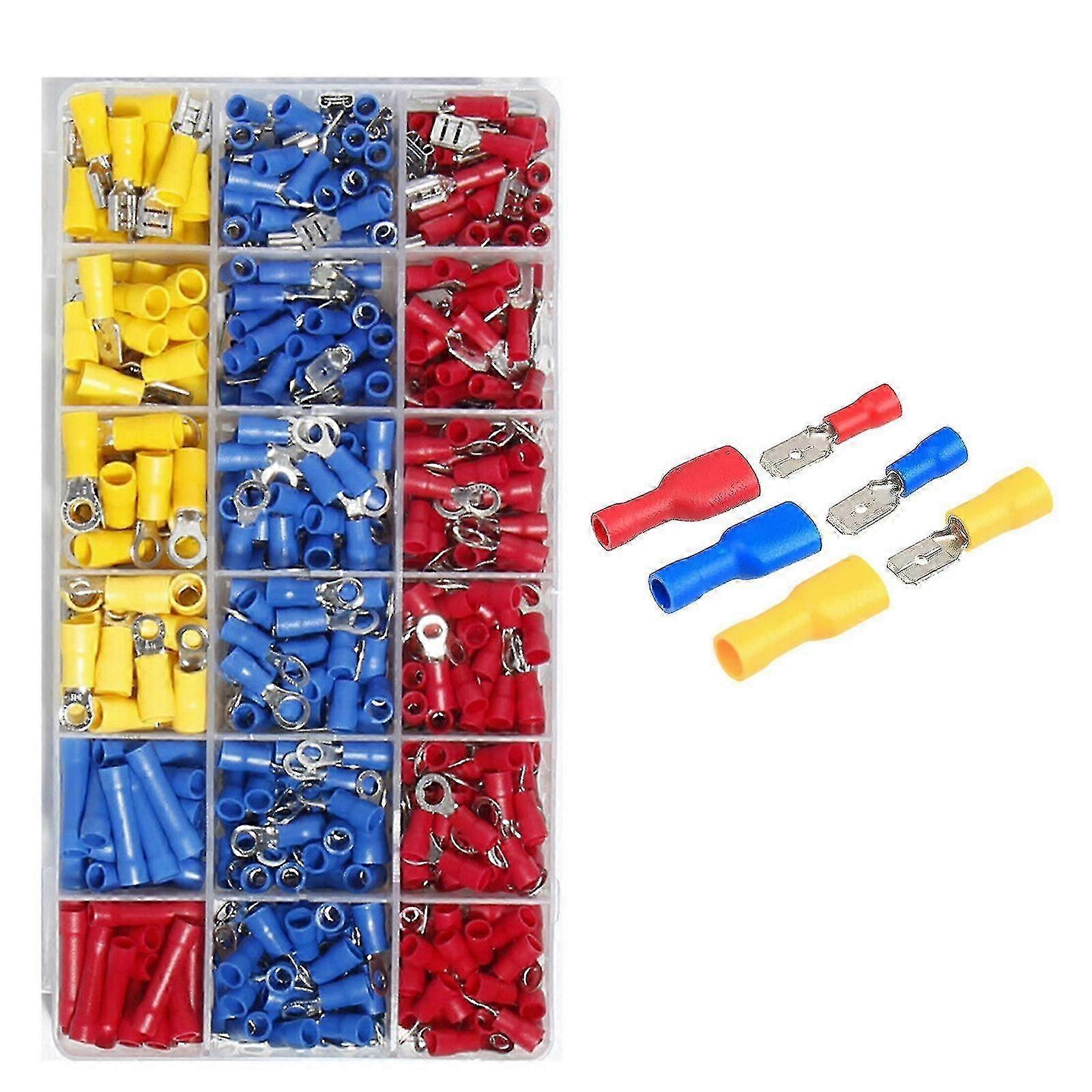 Spade Connectors Circular Connectors Fork Spade Lugs Cable Connector Kit